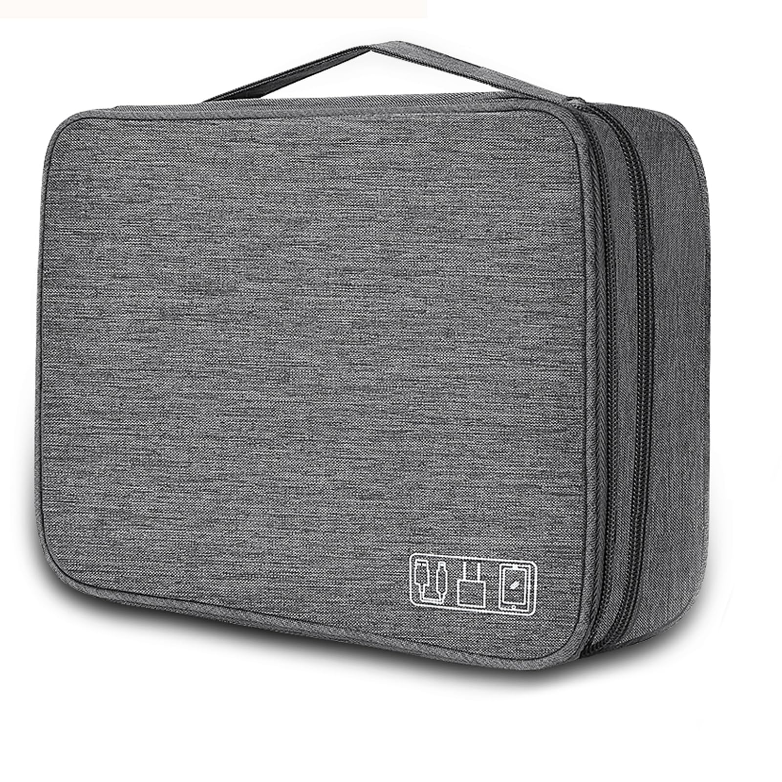 Organizador electrónico Universal de Viaje, Organizador de Cables electrónicos, Bolsa de Accesorios para Cable, Cargador, teléfono, USB, Tarjeta SD, 1 Paquete