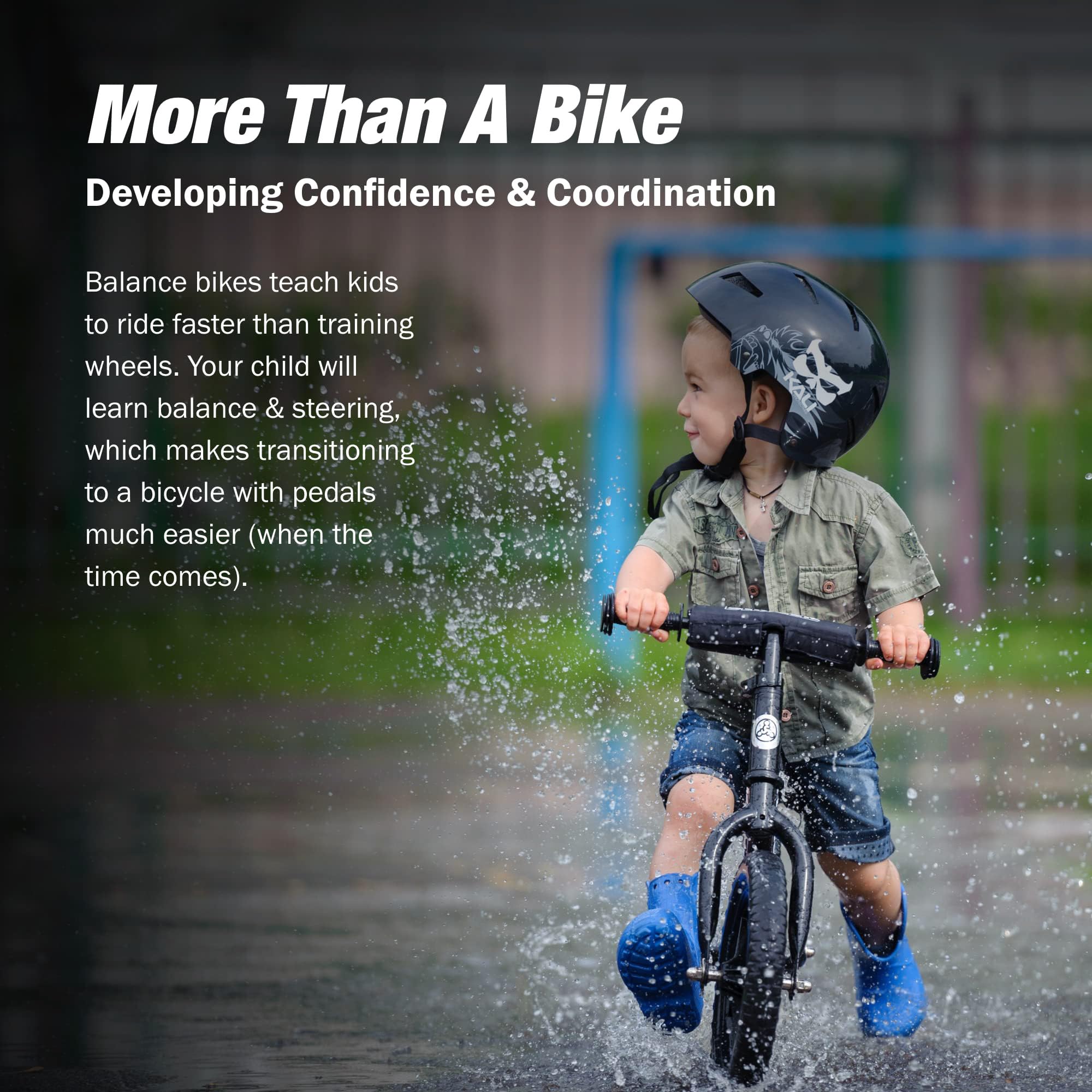 Strider 12 Sport No Pedal Balance Bike for Kids Ages 14 Years Black | No-Pedal Balance Bike for Toddlers Safety Pad Adjustable Seat and Handlebars Lightweight Frame Never-Flat Tires product thumbnail 4
