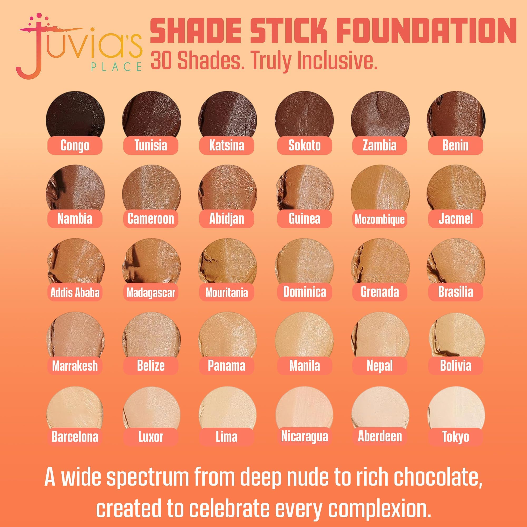 Amazon.com : Juvia's Place The Shade Stick Foundation - Marrakesh