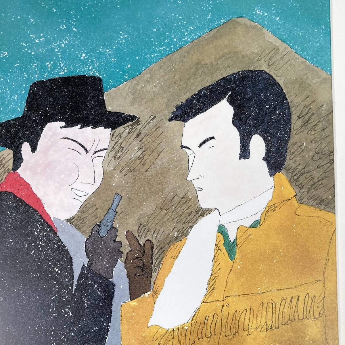 Amazon.co.jp: 額装品 和田誠 名作映画 口笛が流れる港町 小林旭 宍戸