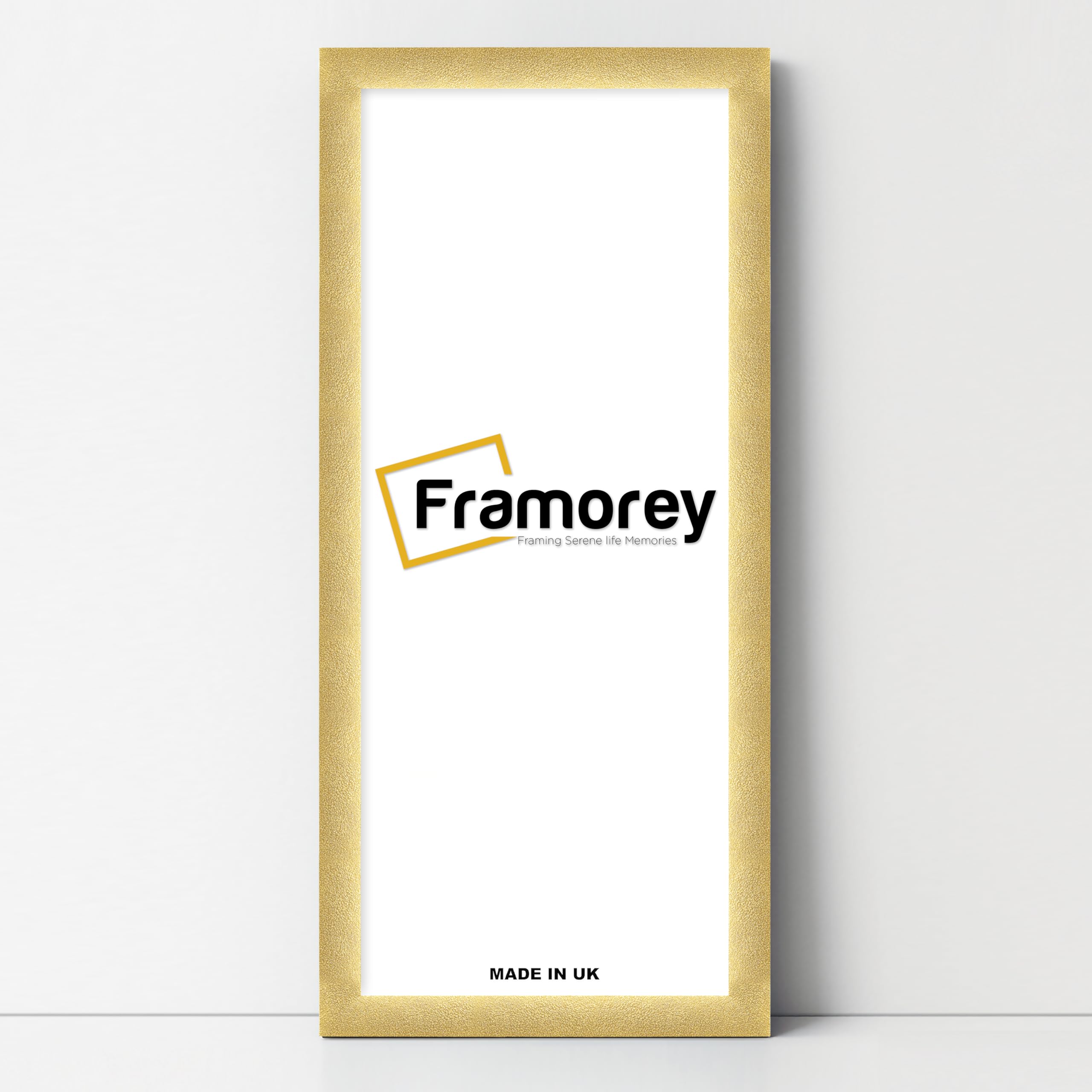 FRAMOREY Panoramic Style Glitter Sparkle Picture Frame, 15x5 Inch Size Gold Photo Frames, Wall Hanging Oxford Frames, Best Photo Frames For Birthday Gift