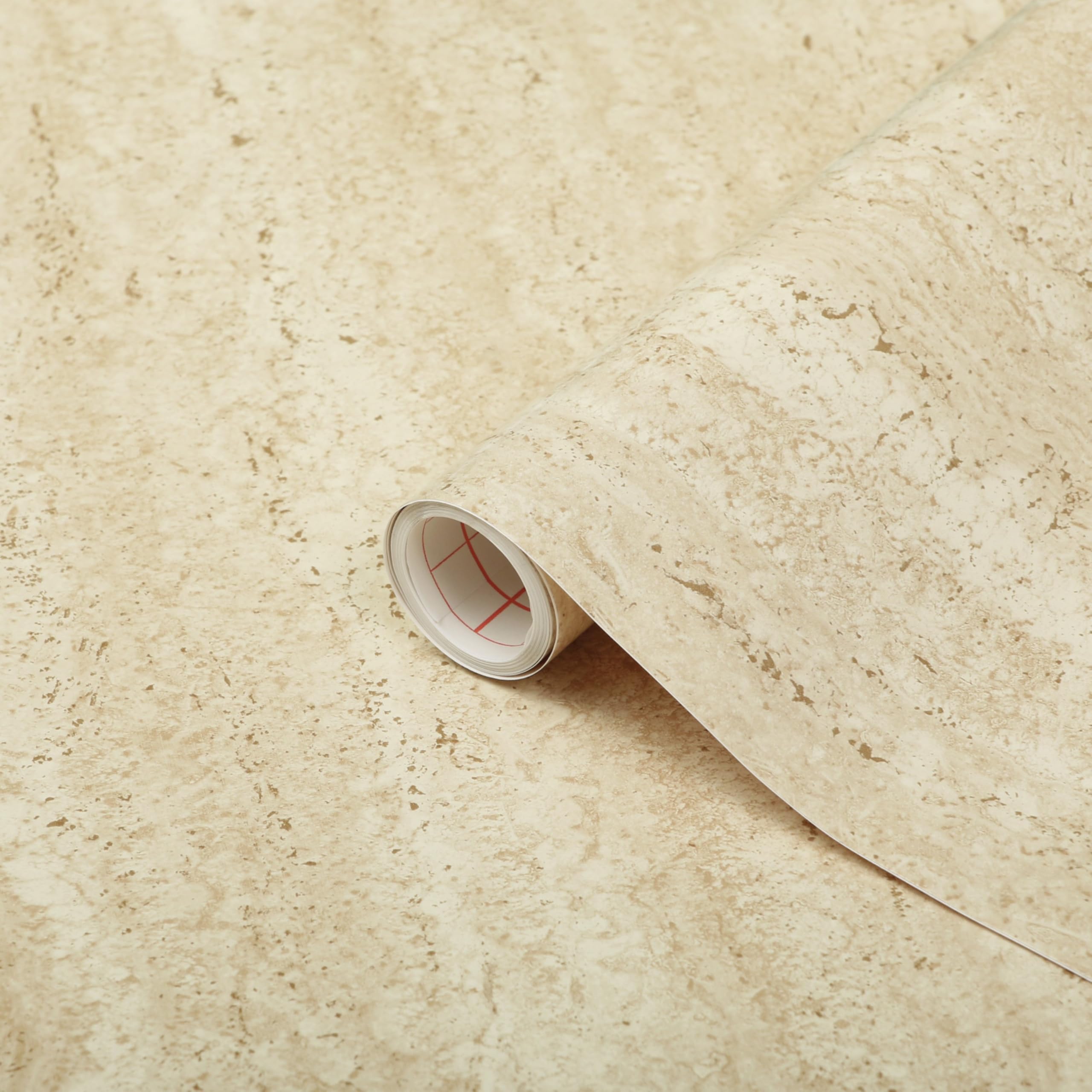 d-c-fix vinyl wrap Fontana beige stone effect 45 cm x 2 m - sticky back plastic roll for furniture, kitchen & cupboards - contact paper sticker self adhesive film