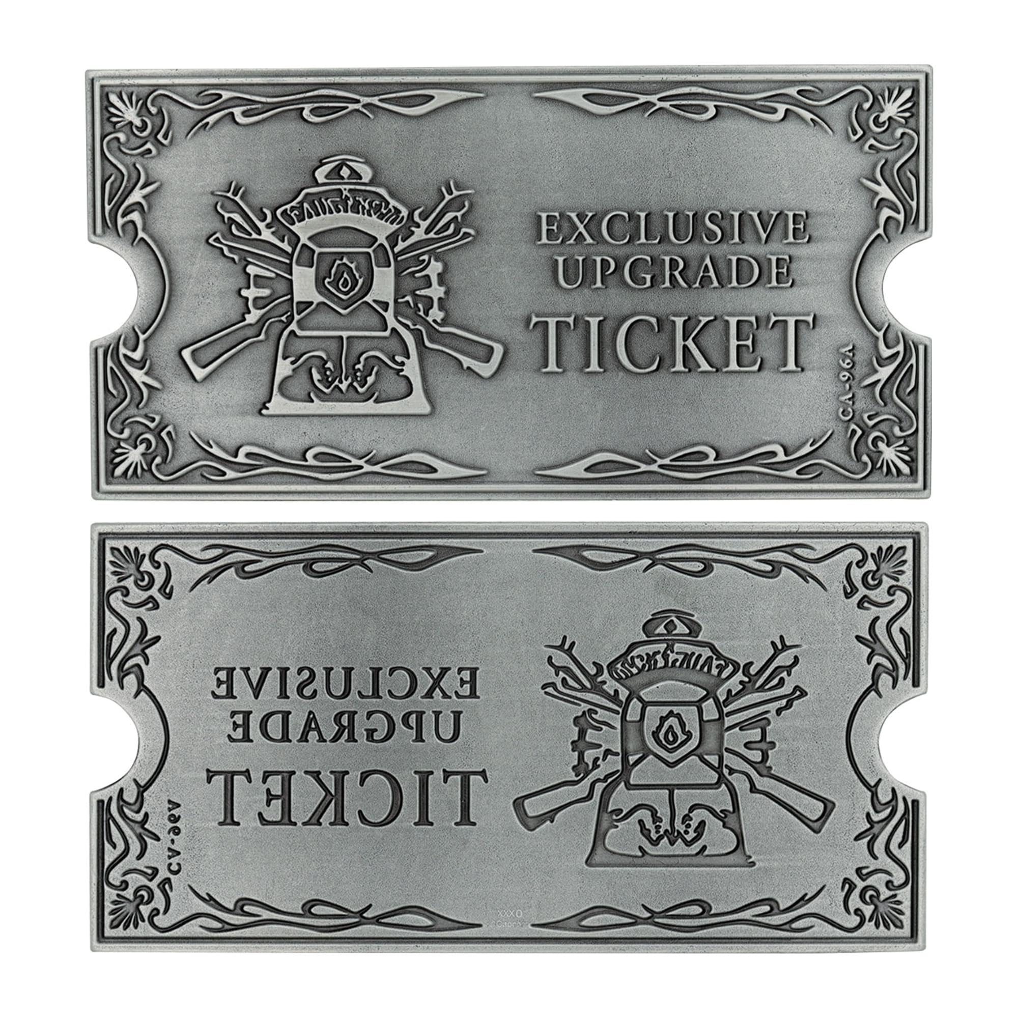 FaNaTtik Resident Evil 4 Metal Exclusive Upgrade Collectible Metal Ticket, Metallic, 140 x 71.8mm - Image 3