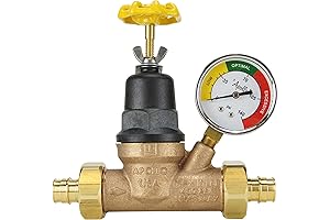 Apollo Valves EPXPRV34WG Water Pressure Regulator with Gauge