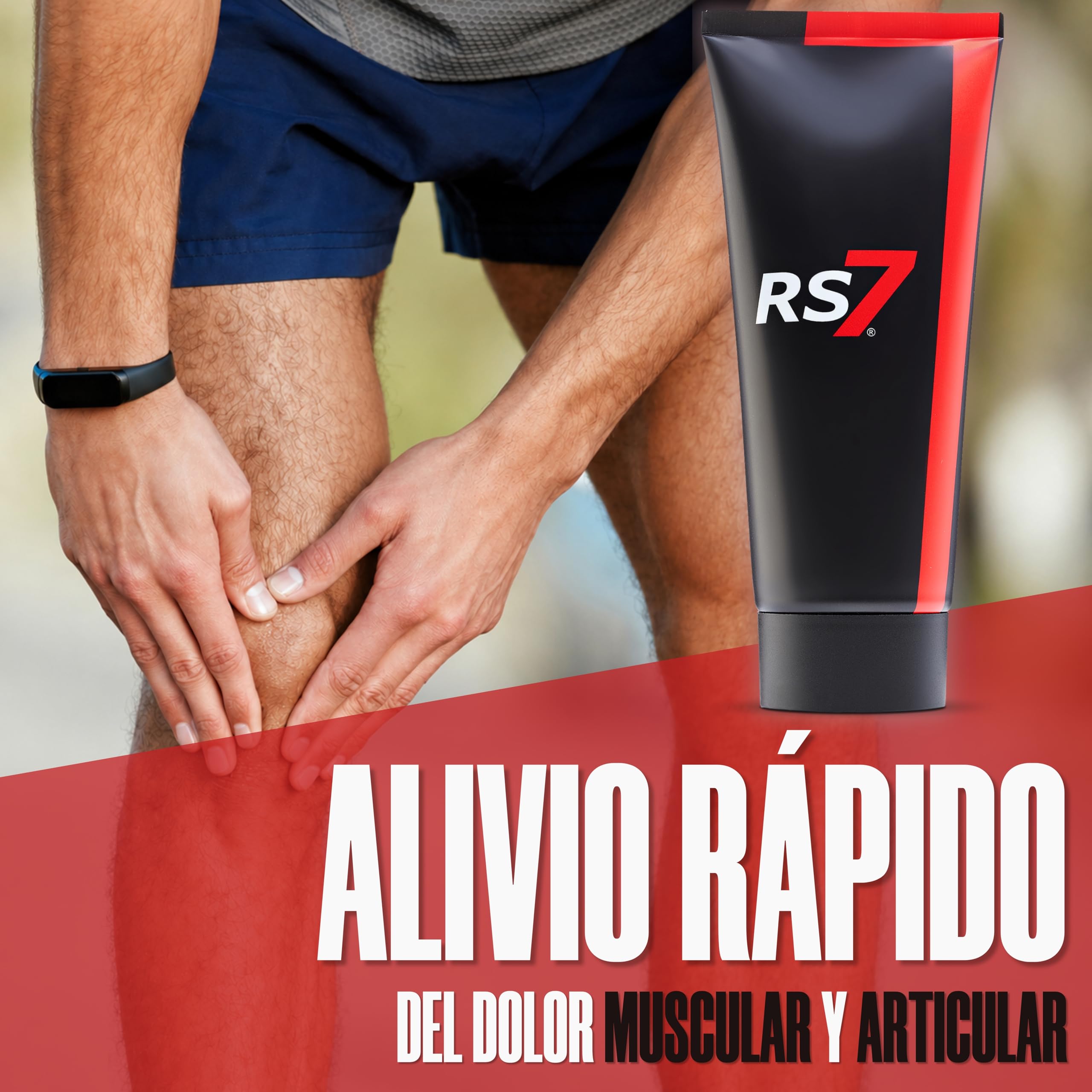 RS7 Crema Fisio Forte 200ml – Alivio Rápido del Dolor Muscular y Articular – Gel Muscular con Efecto Frío-Calor – Rápida Absorción No Grasa – Recuperación y Contracturas (200 ml, 1 u)