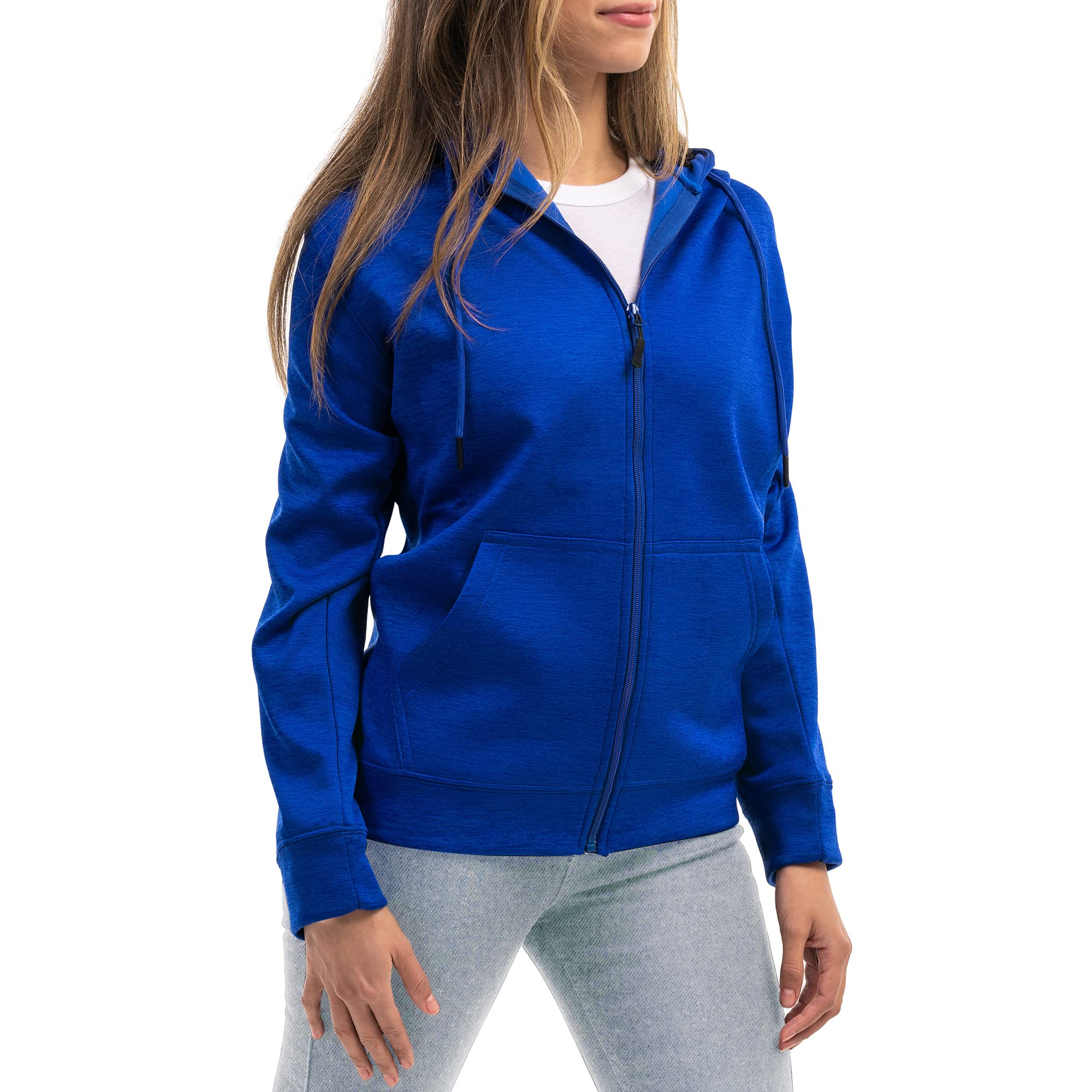 Marino AvenueMio Marino Premium Zip-Up Hoodie for Women with Smooth Matte Finish & Cozy Fleece Inner Lining – Women's Sweater with Hood