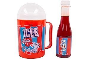 ICEE Making Cup and Red Cherry Syrup Set: Instant ICEE Slush Pouches