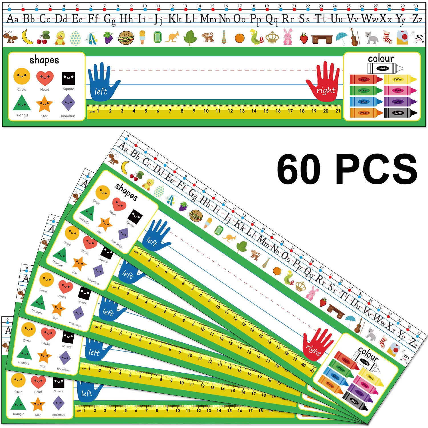 Buy 60 Pieces Traditional Manuscript Nameplates Alphabet Name Plates