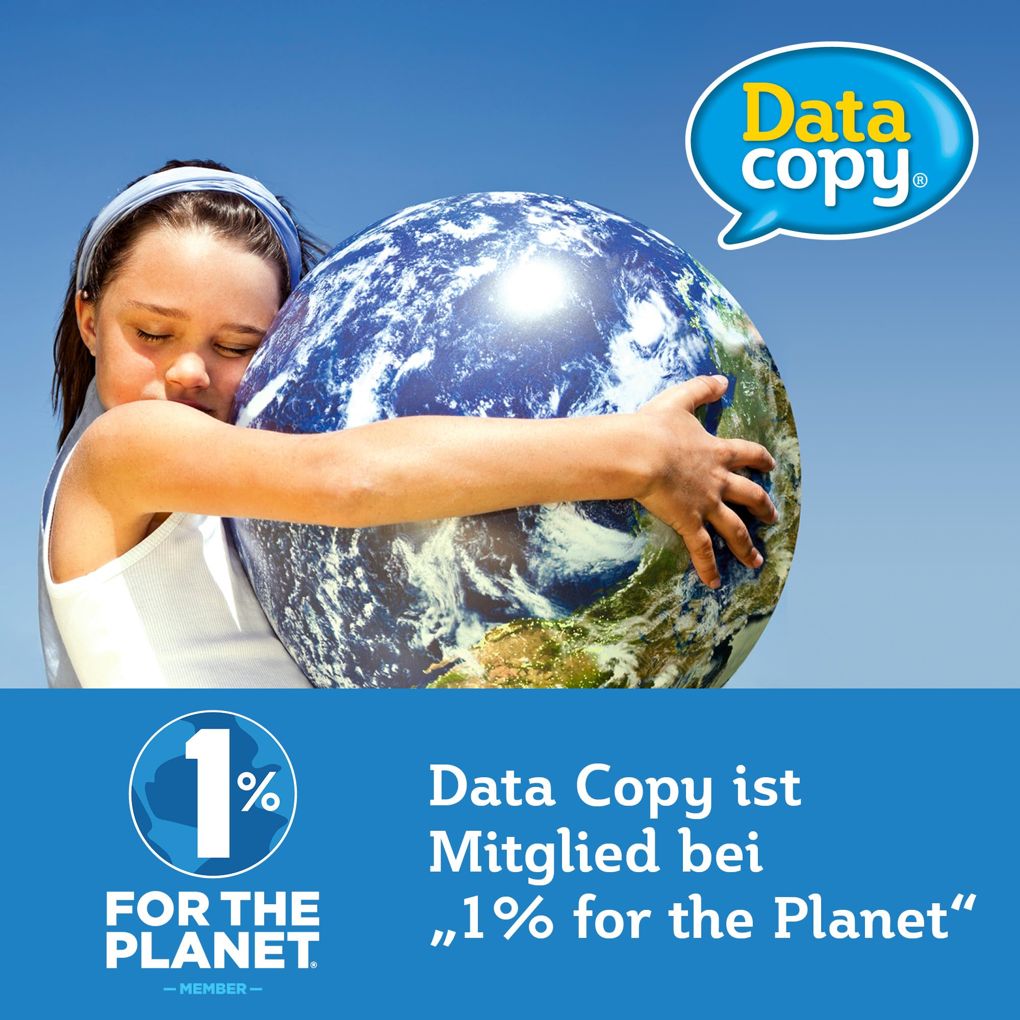 Data Copy Premium Kopierpapier, weiß, 80 g/m², A4, 4 x gelocht, FSC mix credit - 1 Karton zu 5 Pakete (2500 Blatt)