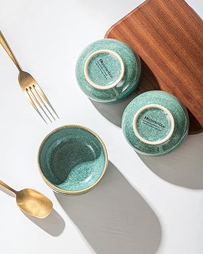 Miniatura 5 de HENXFEN LEAD Juego de cuencos de postre de 10 onzas, cuencos pequeños para servir helado, arroz, avena, aperitivos, control de porciones, aptos para