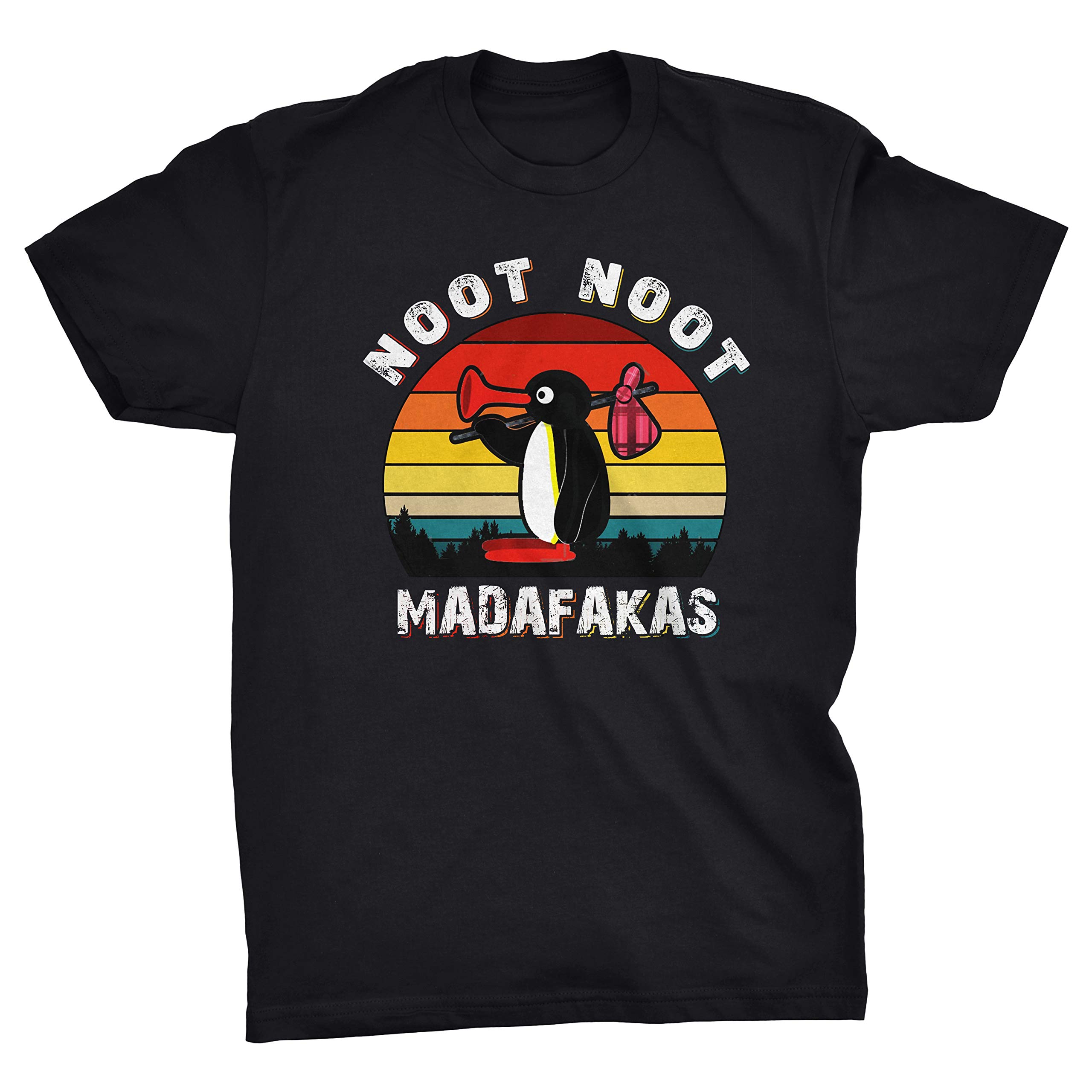 Viper Black Noot Noot Madafakas Funny Pingu Penguin T-Shirt (, Xxl)