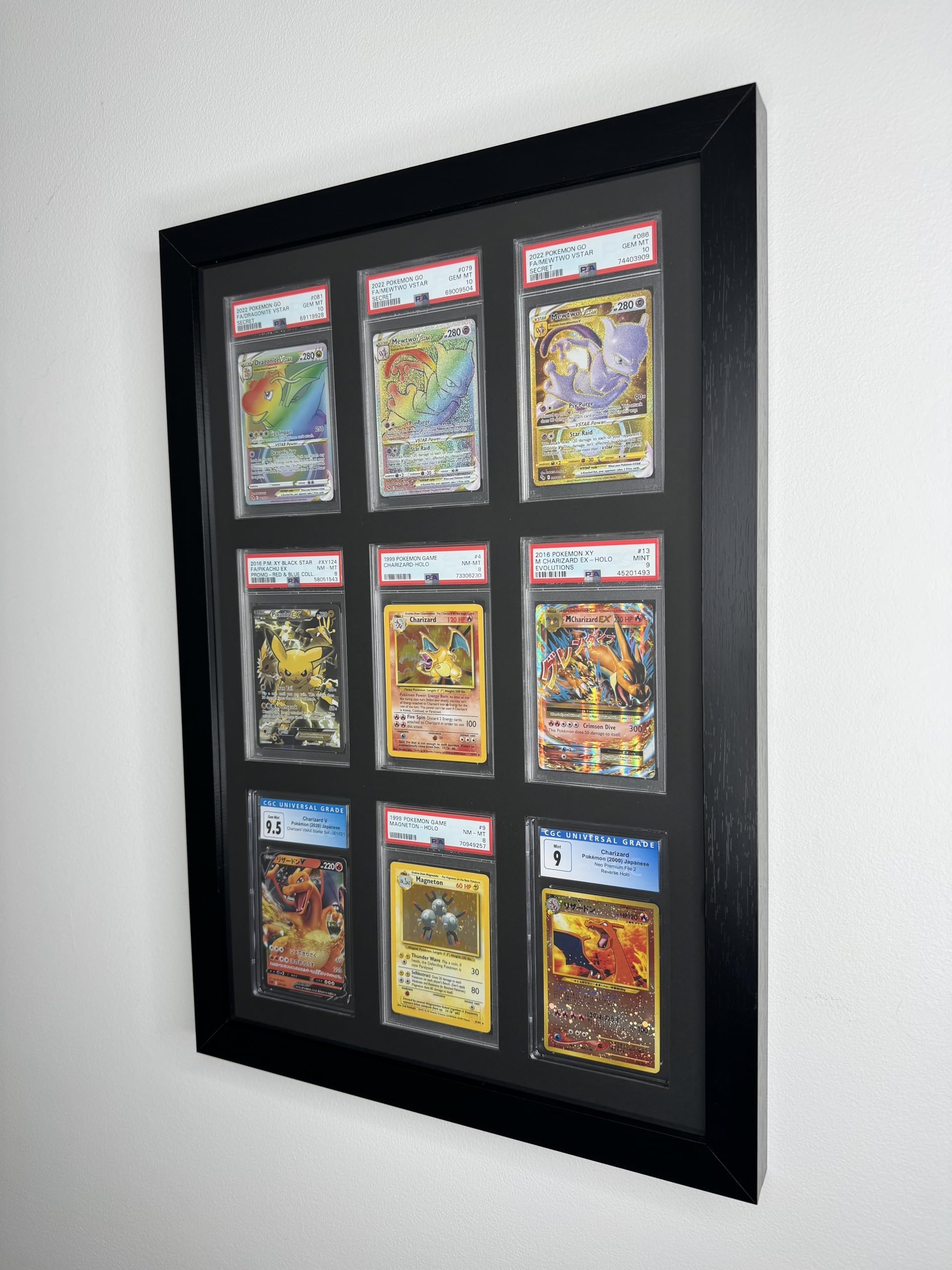 PSA Card Display Wall Frame: 9 Grid, Pokemon/sports for Graded Trading Cards  CGC (Acrylic 3mm) : Amazon.com.au: Toys & Games
