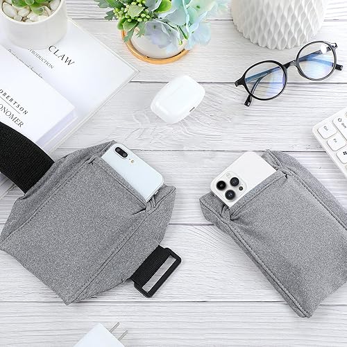 Miniatura 3 de Jadive Paquete de 2 correas para las piernas del teléfono celular, soporte para teléfono inteligente, banda antideslizante para el tobillo, correas