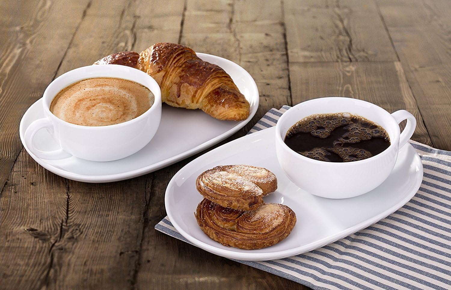 Waterside - Set of 2 Soup Mug & Snack Tray