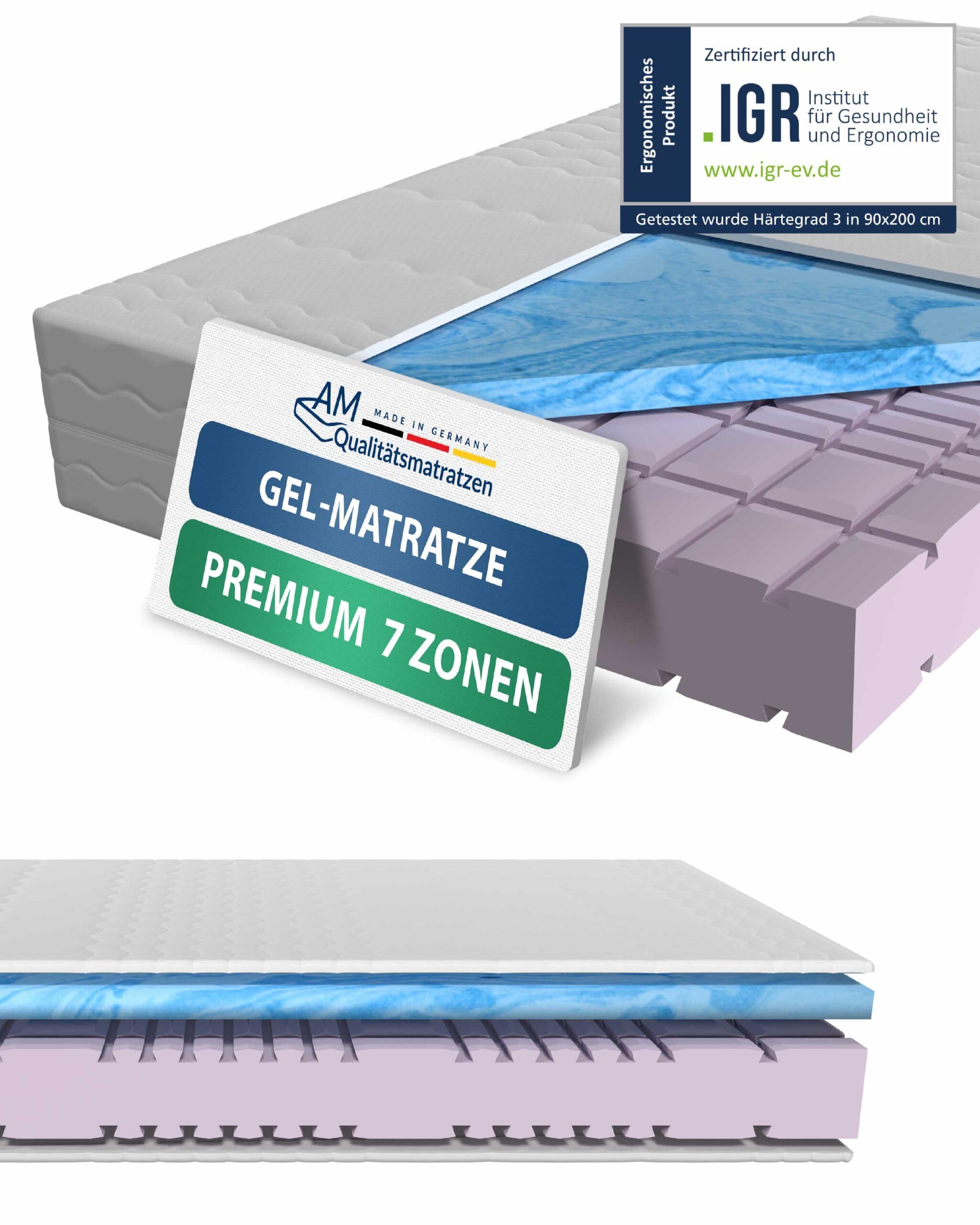 Colchão viscoelástico AM Qualitätsmatratzen Premium 7 zonas
