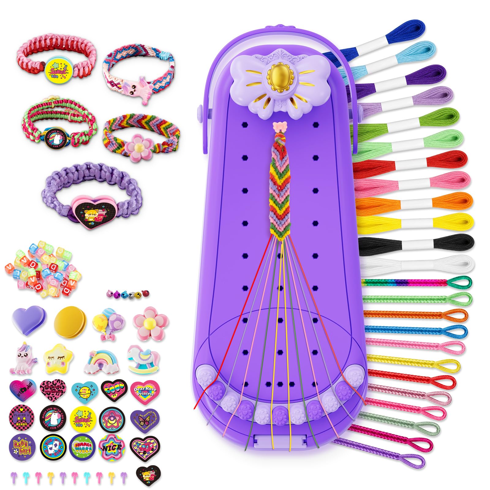 Amazon.com: Hollyhi 2-in-1 Friendship Bracelet Making Kits: 24 Pre