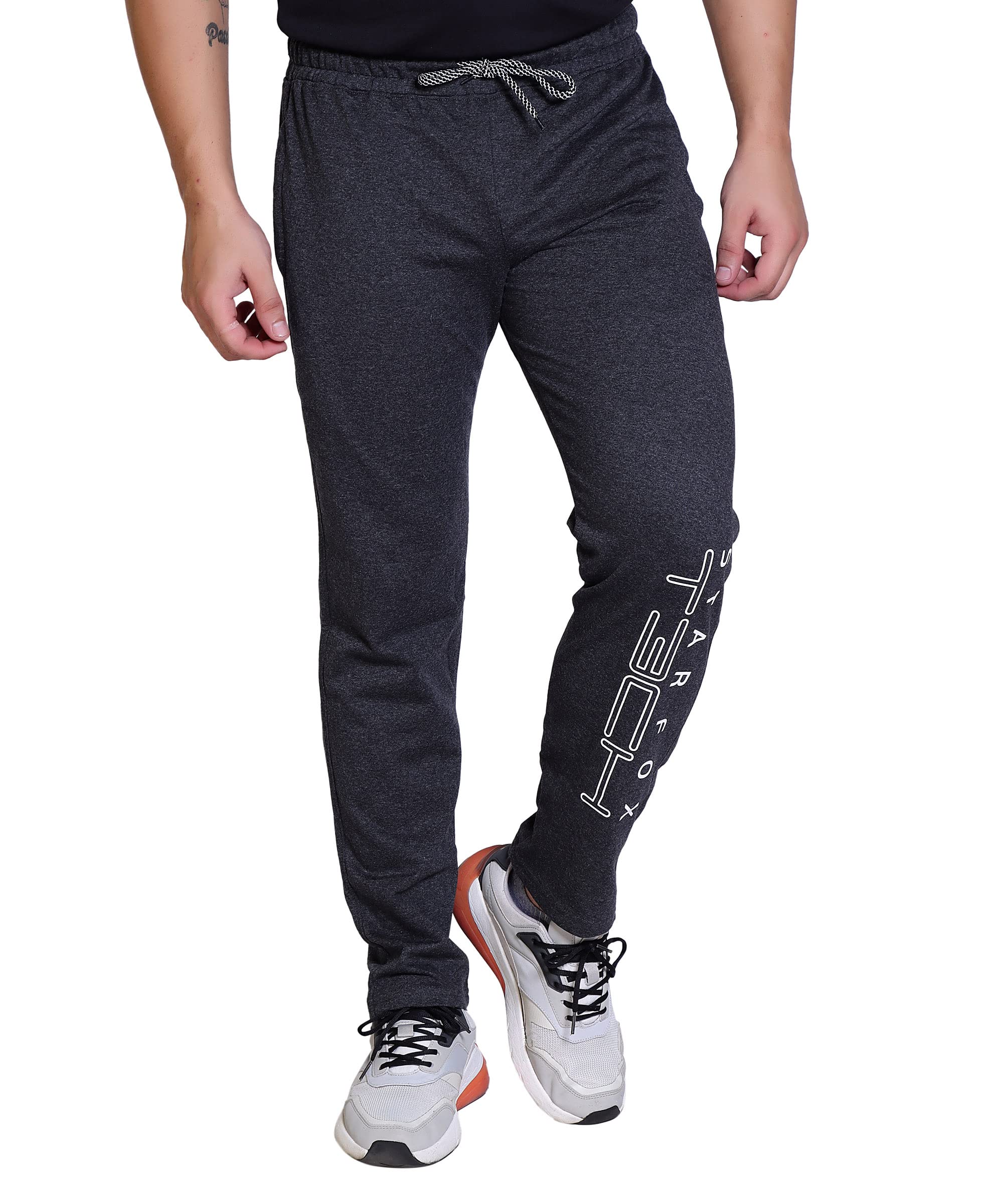 StarFox Men's Cotton Blend Printed Track Pant for Gym