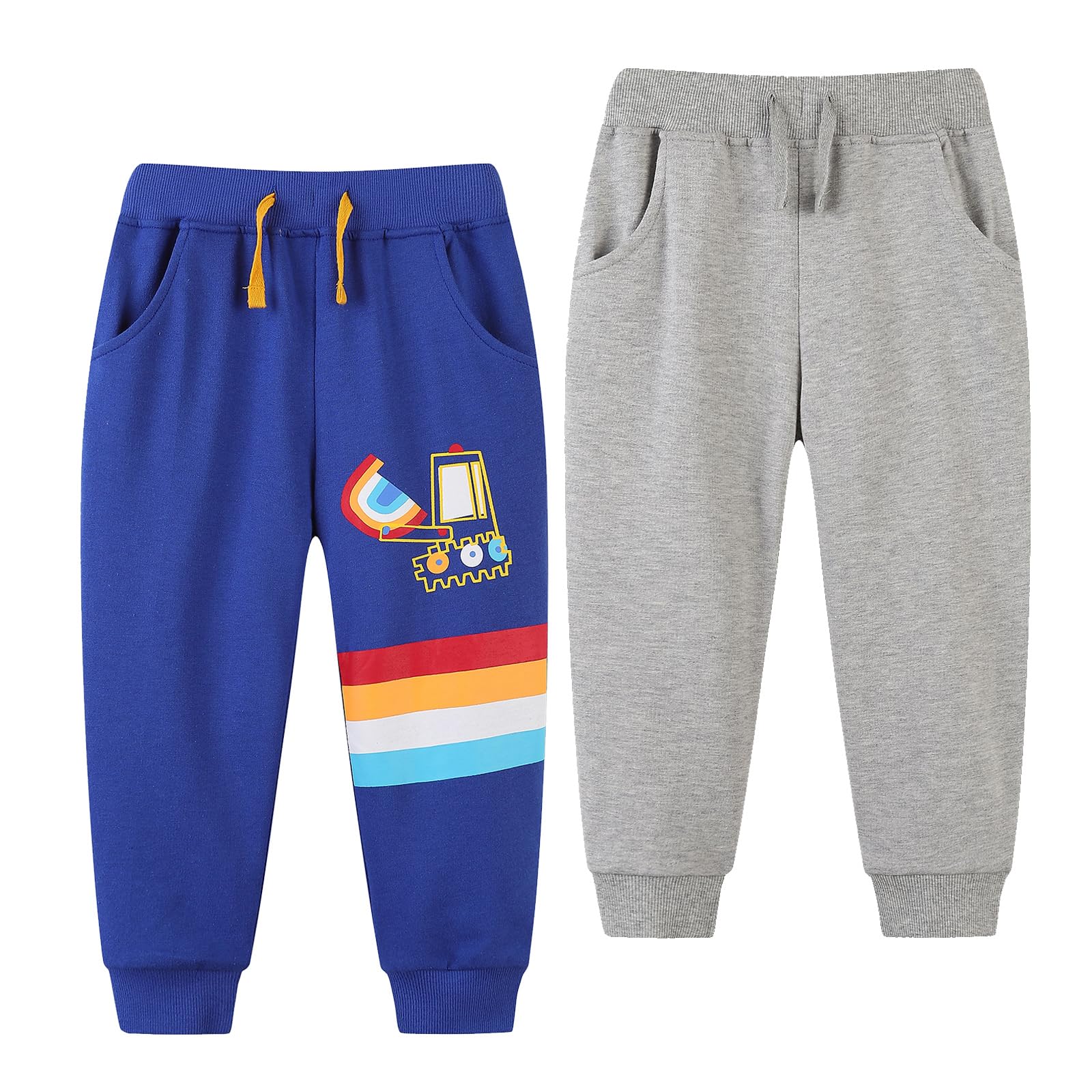 Pantaloni Bambino Dinosauri Pantaloni Jogging Ragazzo Pantaloni Sportivi Jogger Bambini e Ragazzi Pantaloni Tuta Bambino Ragazzo Joggers Bambino Pacco da 2