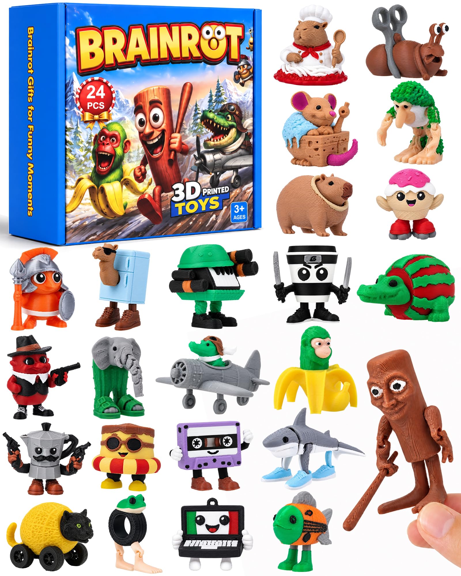 ESOAKER 3D Printed Brainrot Toys for kids