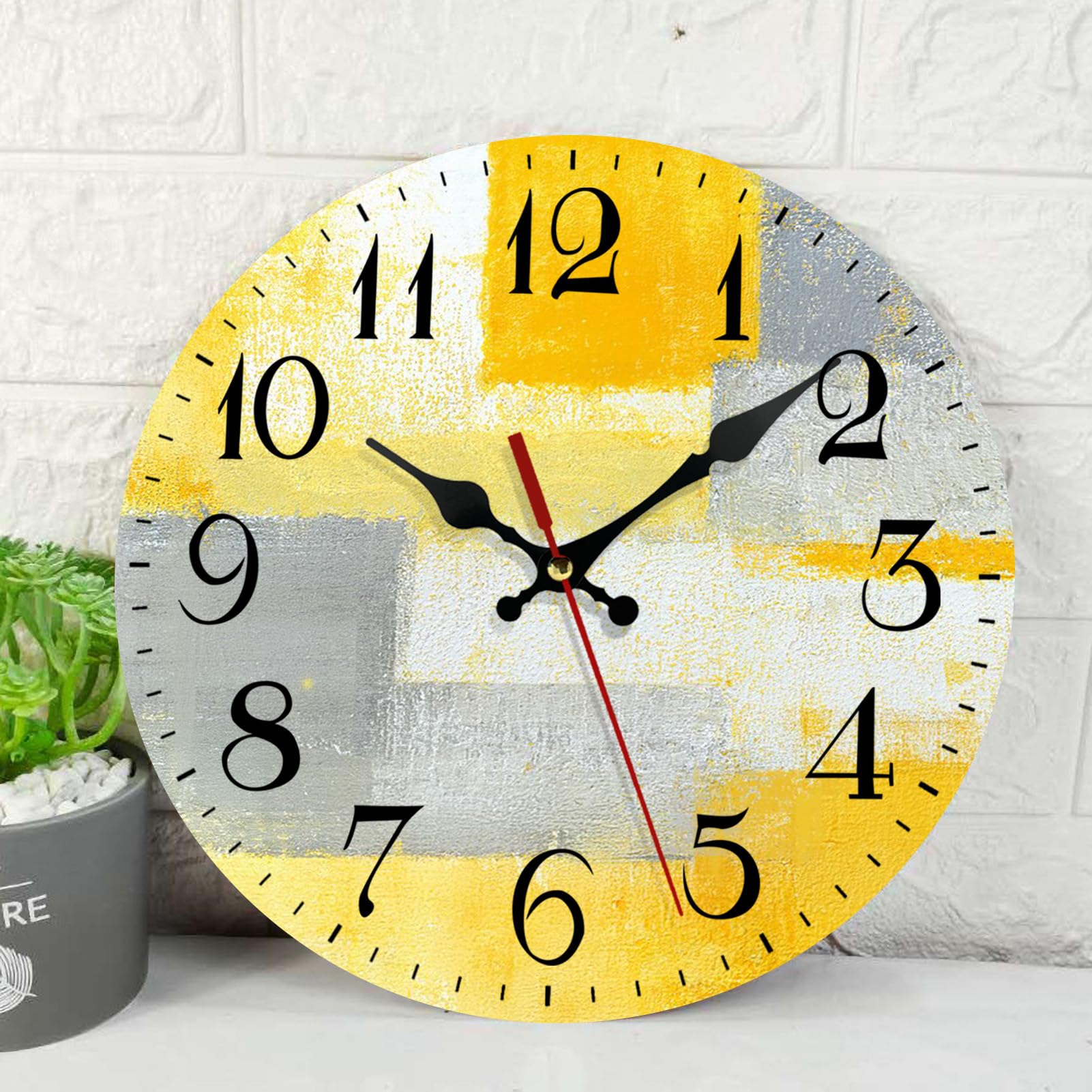 Horloge murale sans tic-tac ArtSocket en bois pour stopper le bruit dans la chambre