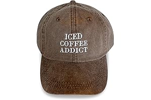Iced Coffee Lover Baseball Cap: Fuel Your Caffeine Cravings in Style