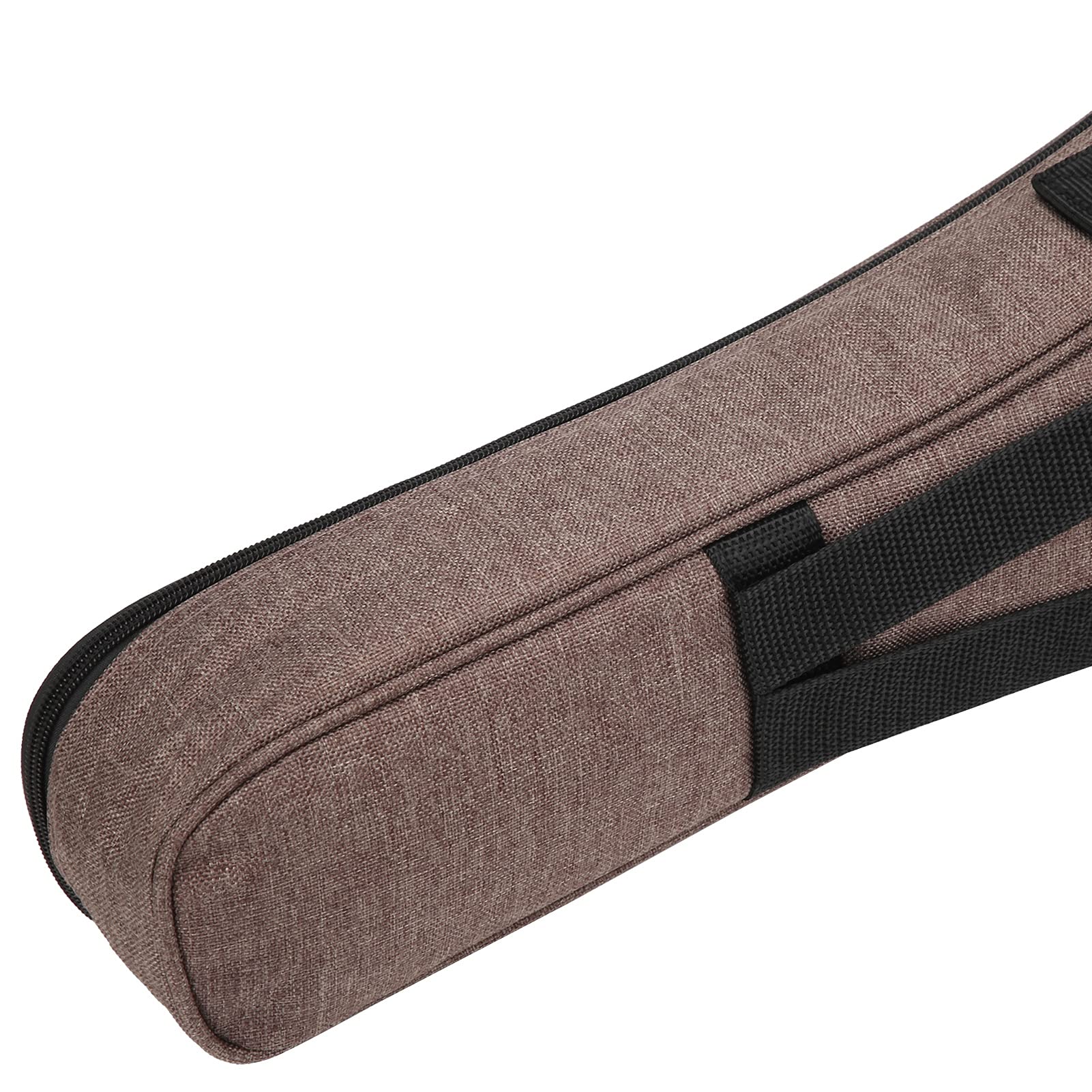 Dilwe Custodia per ukulele in nylon, con doppia cerniera, con schiuma spessa 10 mm, per ukulele soprano, concerto, tenore, adulti e principianti (66 cm)
