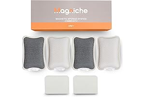 Premium Magnetic Sponge System 3-in-1, Dual Sided Soft Kitchen Sponge