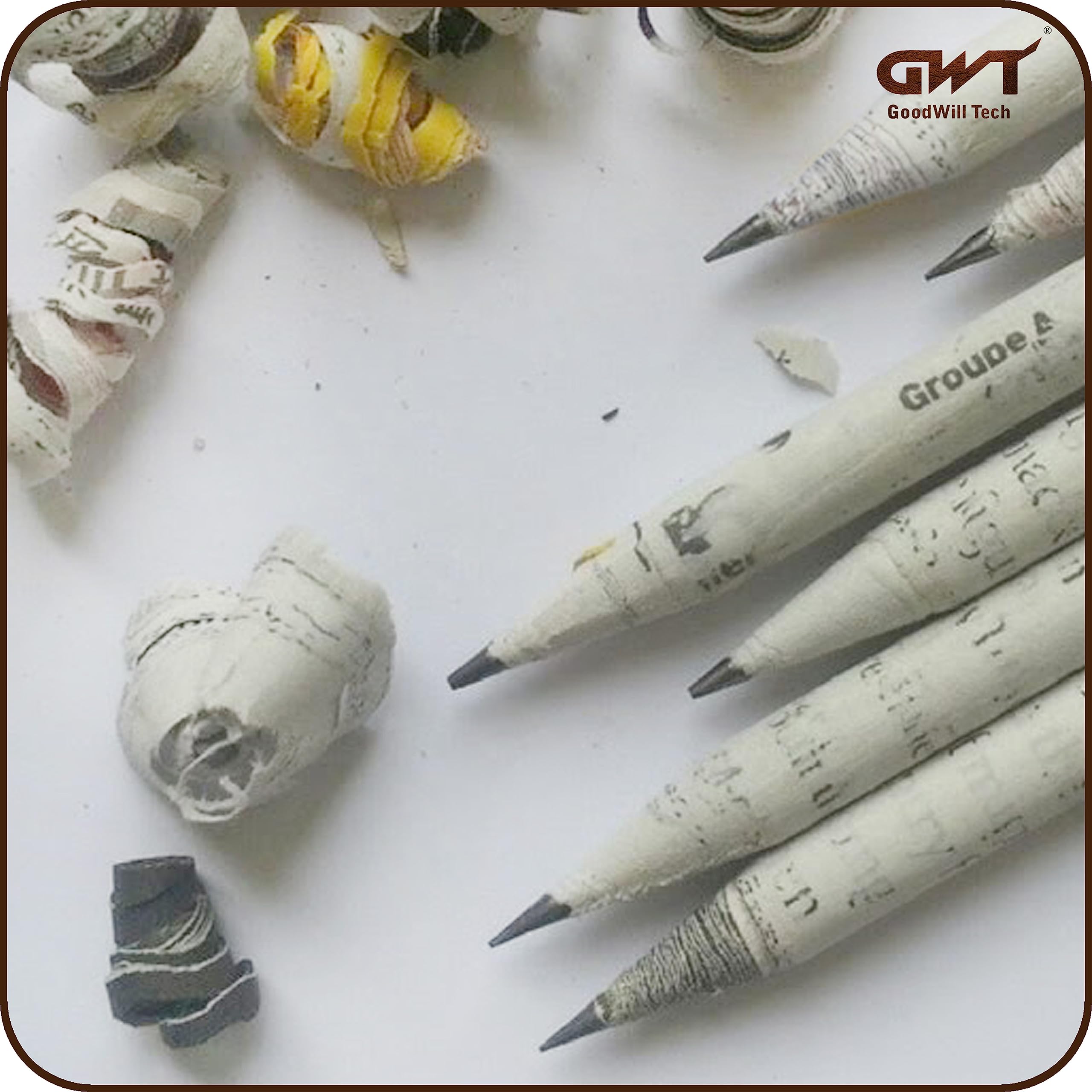 GoodWill Tech Seeds Pencil-Recycled News Paper-Eco-Friendly-Plantable Pencils Old Newspaper (Seed Pencil, 30) 2
