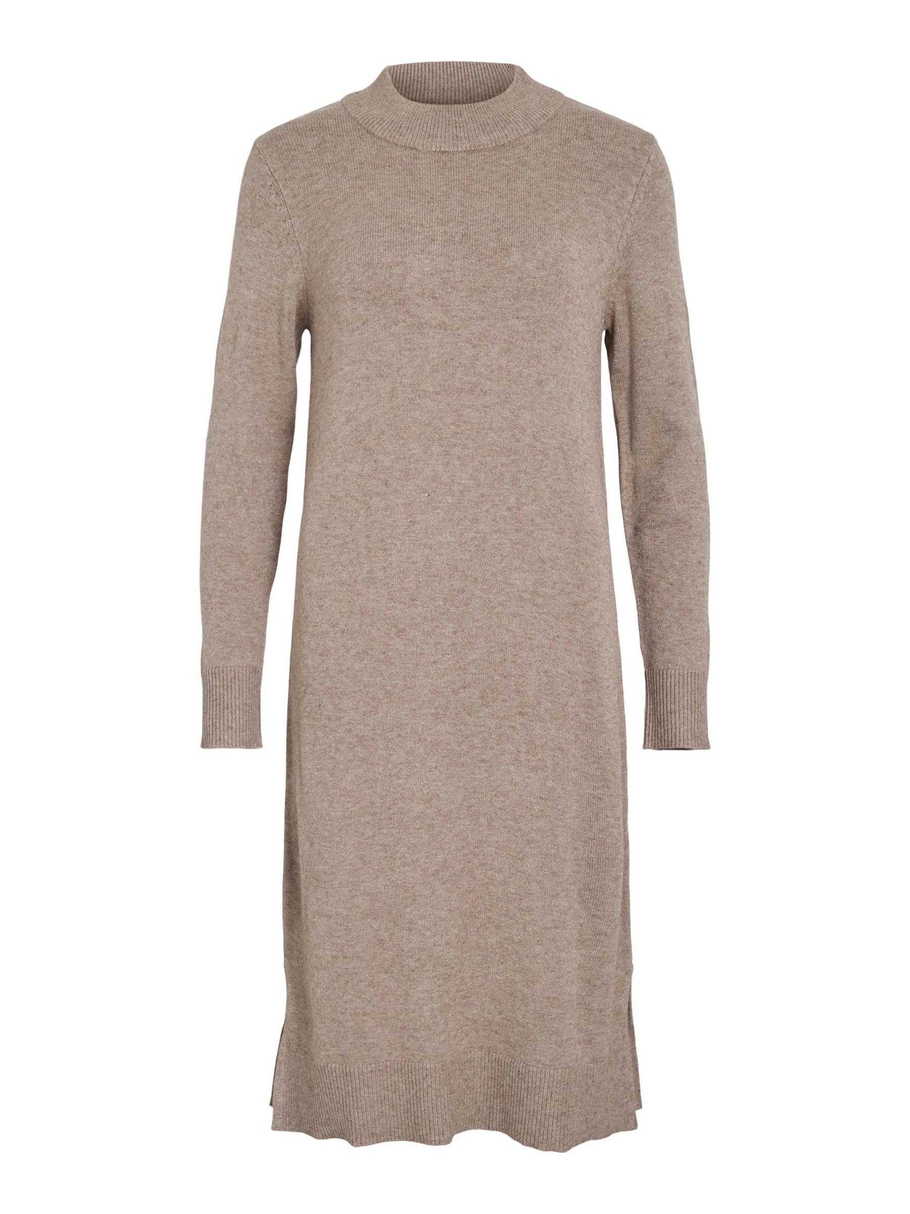 Viril Crew Neck L/S Midi Dress - Noos, Falcon, M