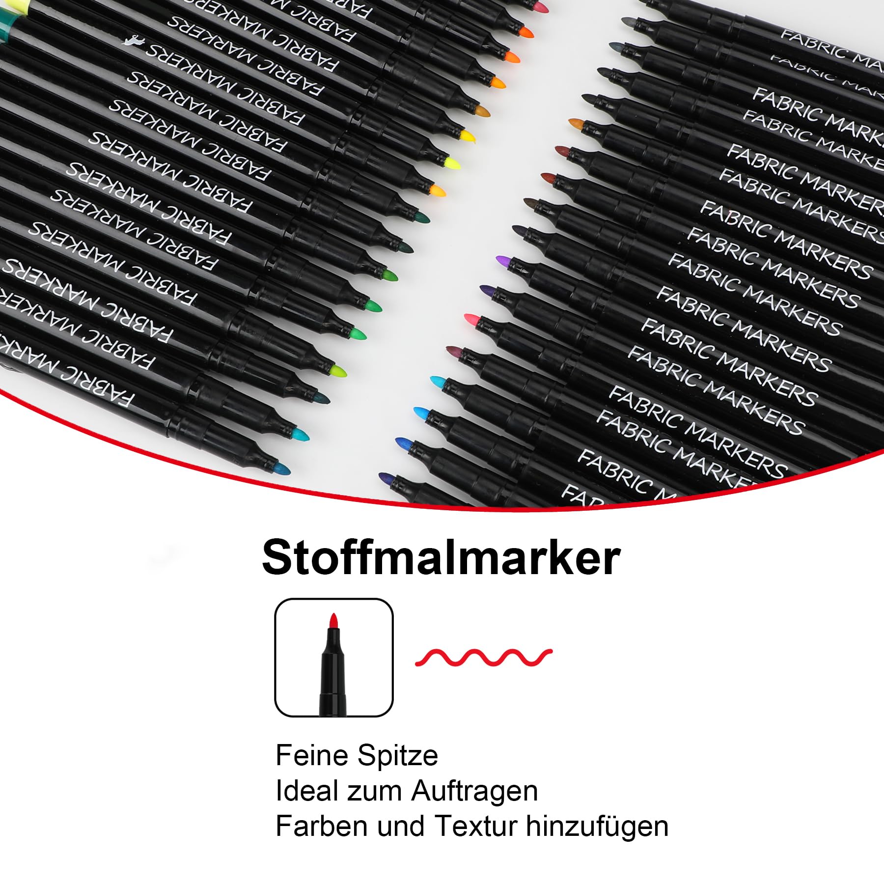 FAYAHAR 4 stuks permanente textielverf, textielstift, stofstift, niet FAYAHAR 4 stuks permanente textielverf, textielstift, stofstift, niet