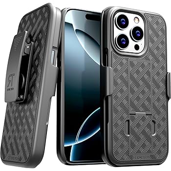 Amazon.com: Designed for iPhone 16 Pro Case with Belt Clip