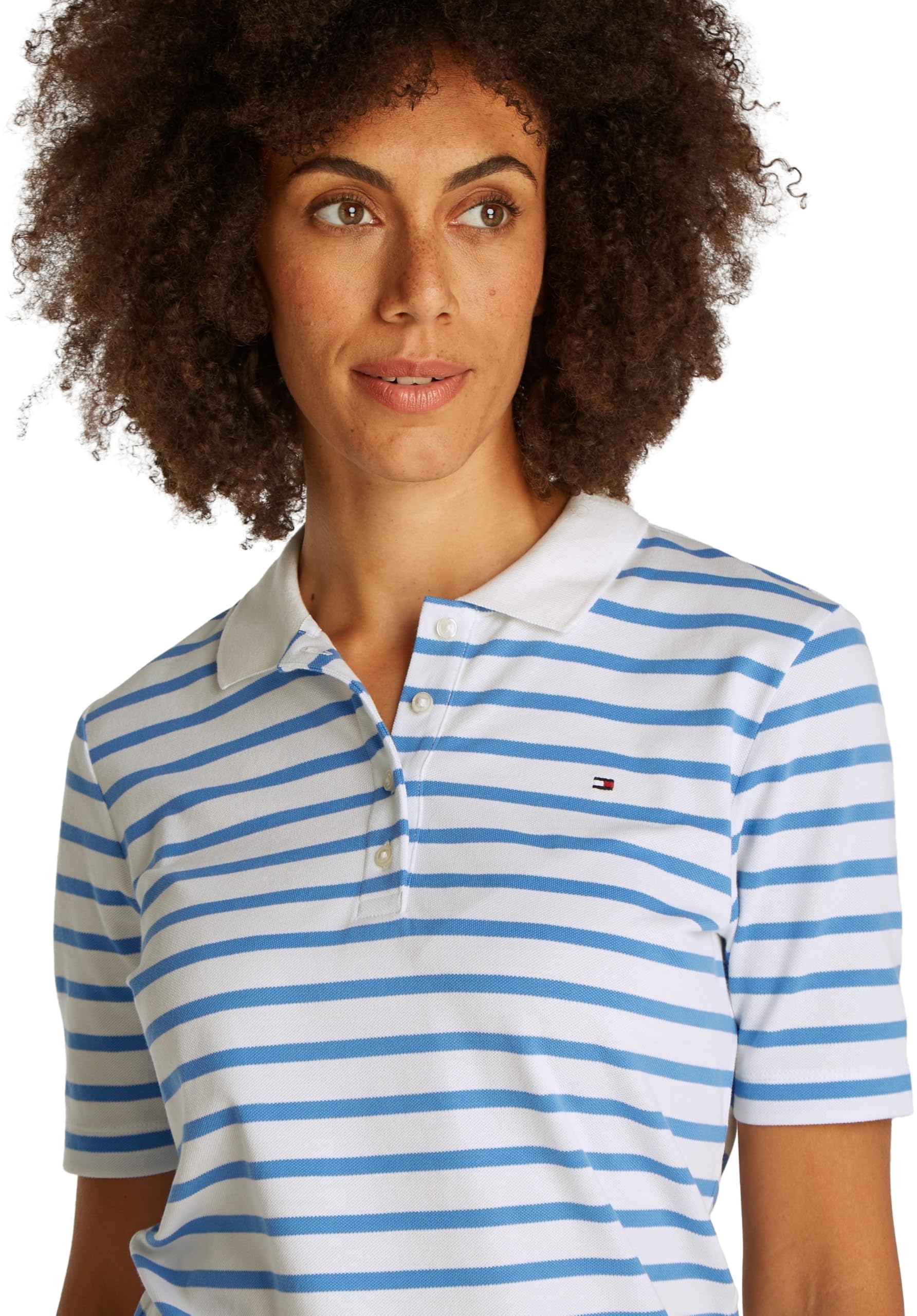 Tommy Hilfiger Damen Poloshirt Kurzarm Regular Fit – Bild 2