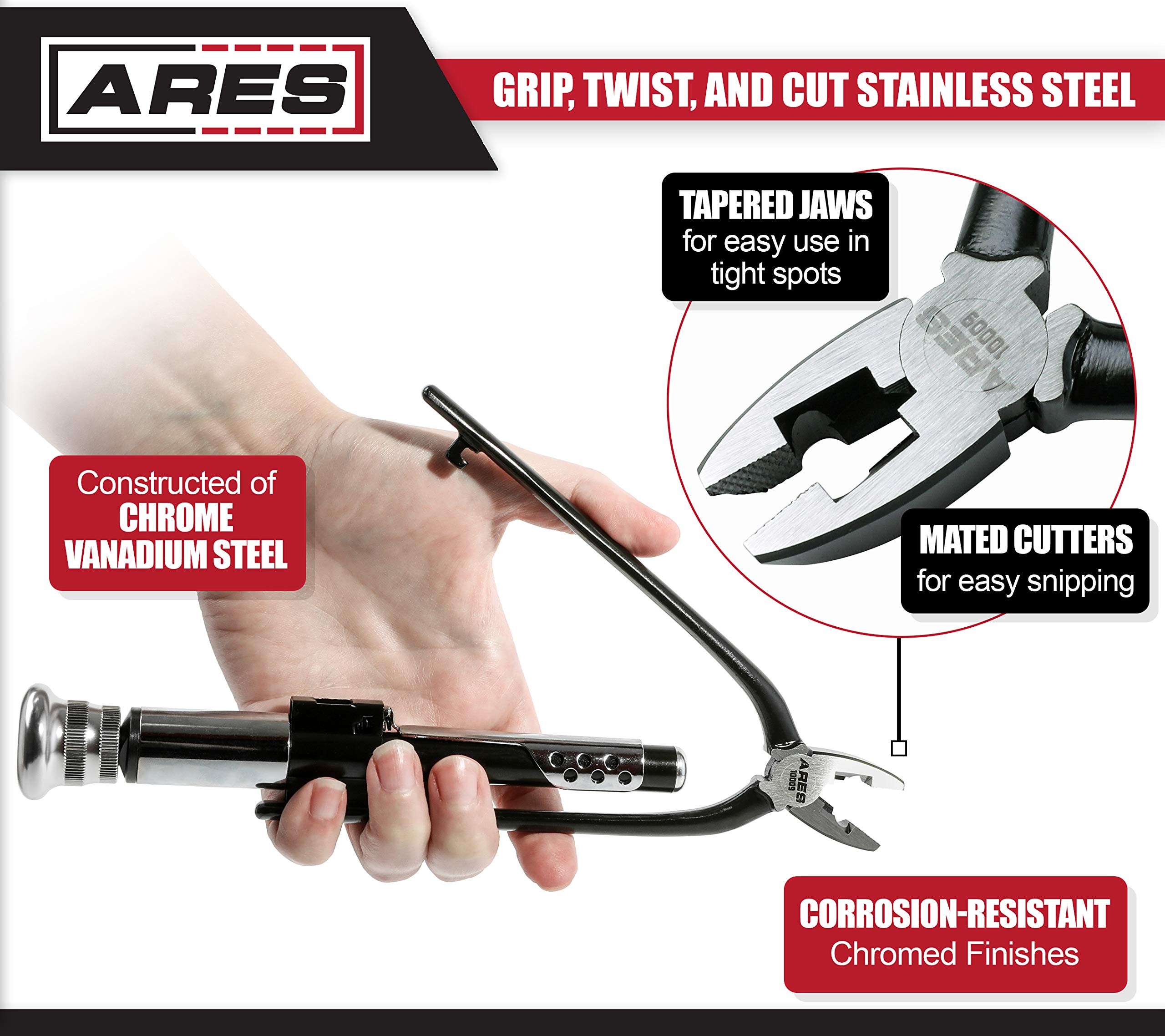 Buy ARES 10009 6inch Reversible Wire Twister Pliers Auto Return