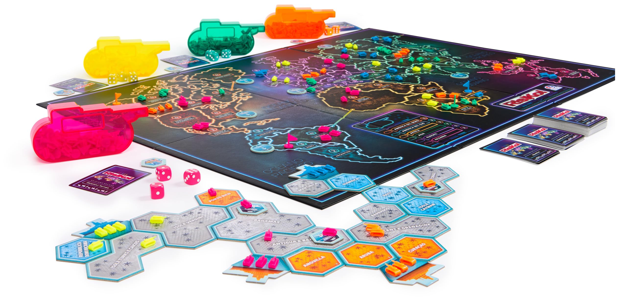 Wydawca gier, Risiko Deluxe Edition Gier Box Games dla rodziny i przyjaciół gry planszowe dla dorosłych i dzieci, od 3 do 5 graczy, 10+ lat
