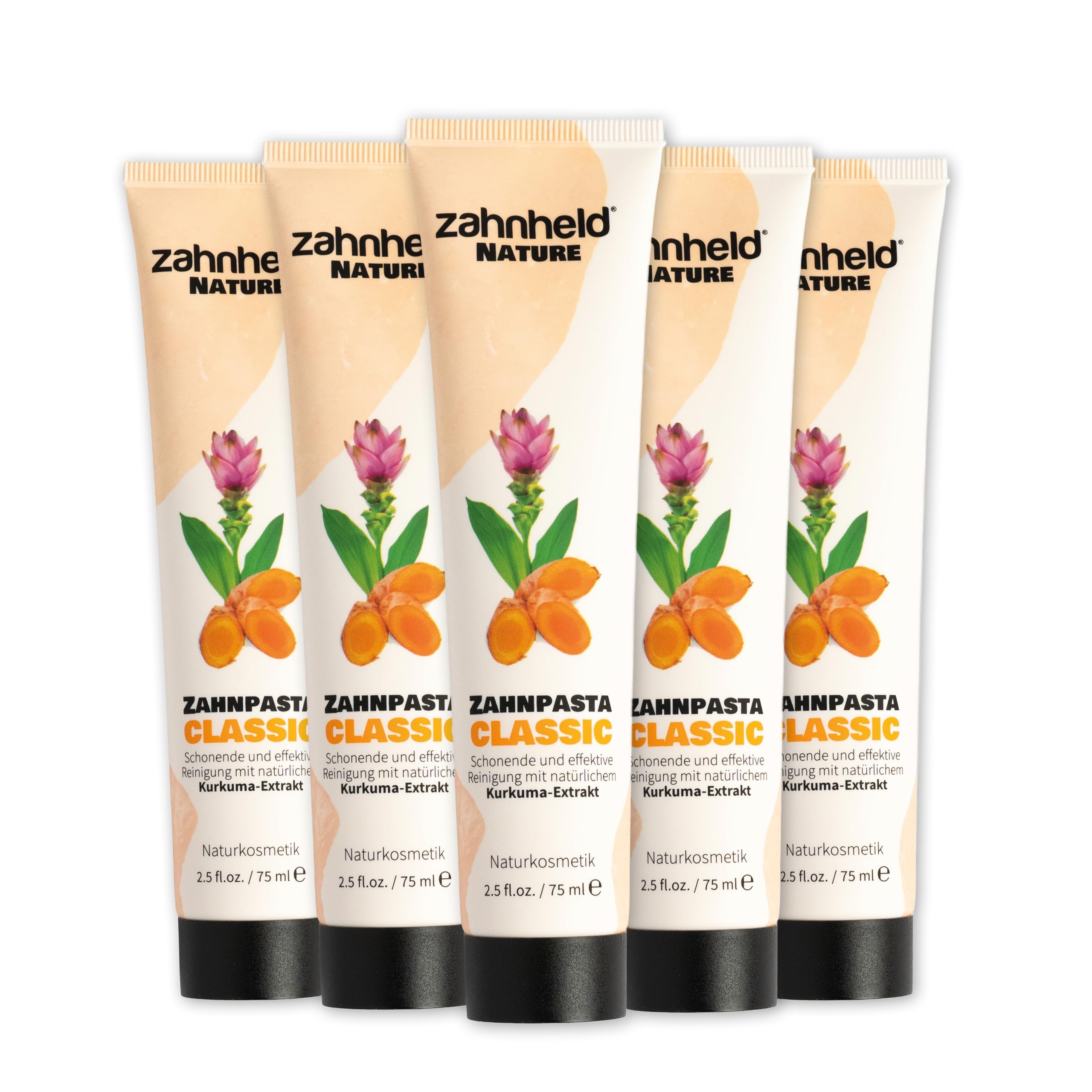 Zahnheld Nature Classic Zahnpasta ohne Fluorid, vegan, Kurkuma & Kokosöl