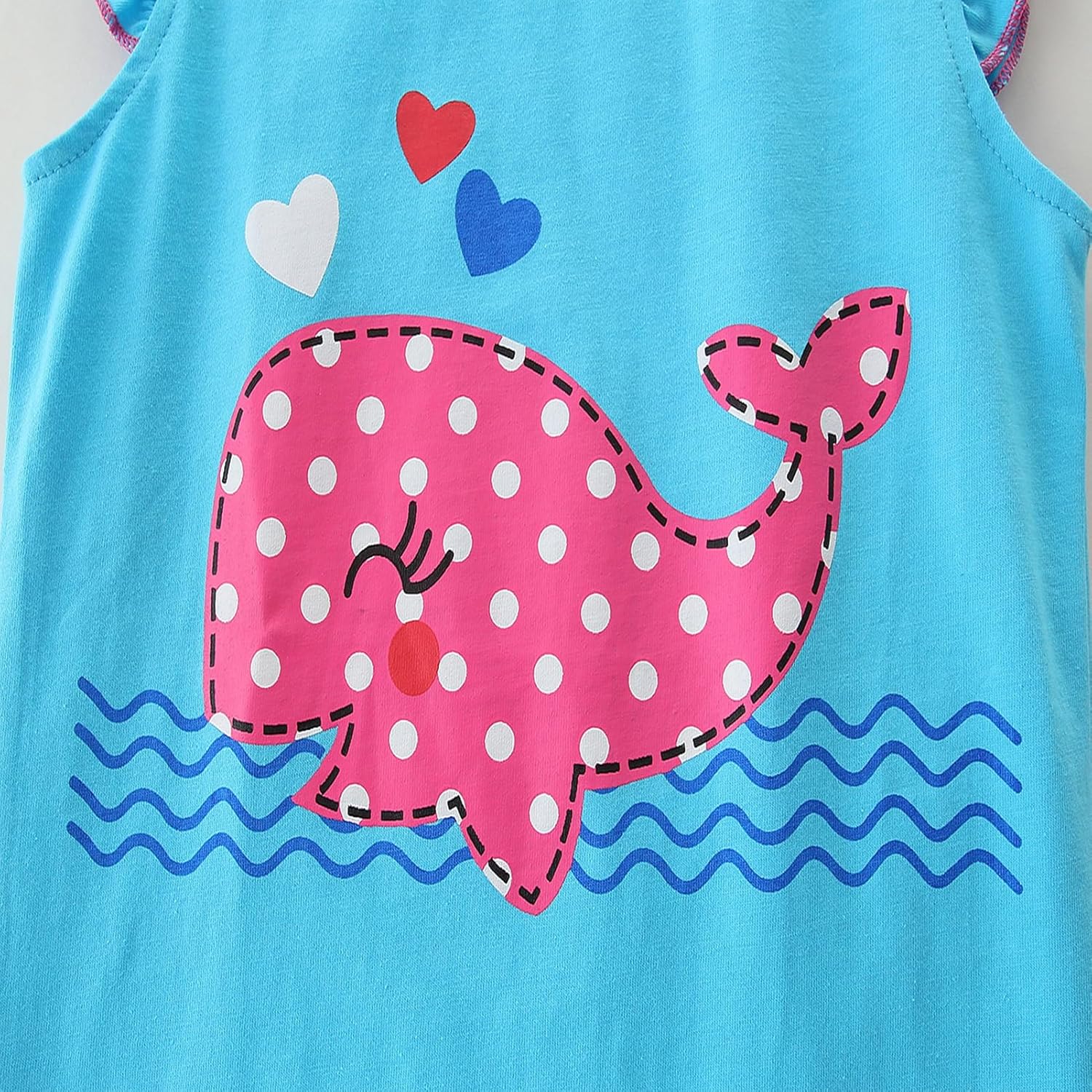 Frogwill Little Girls 2 Pieces Playwear Set with Bow and Applique - Image 4