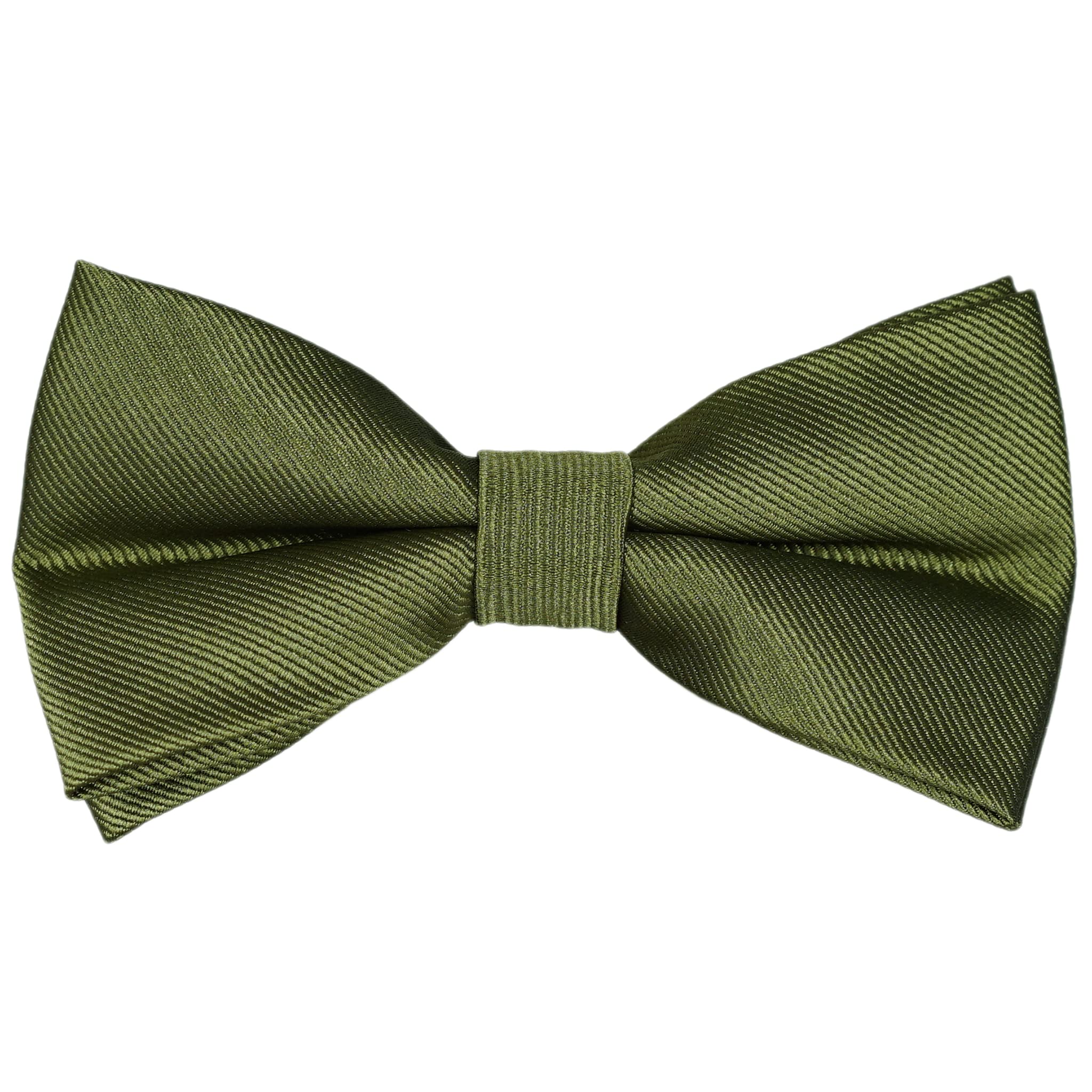 Pre-Tied Adjustable Solid Tuxedo Bow Tie for Boys and Men