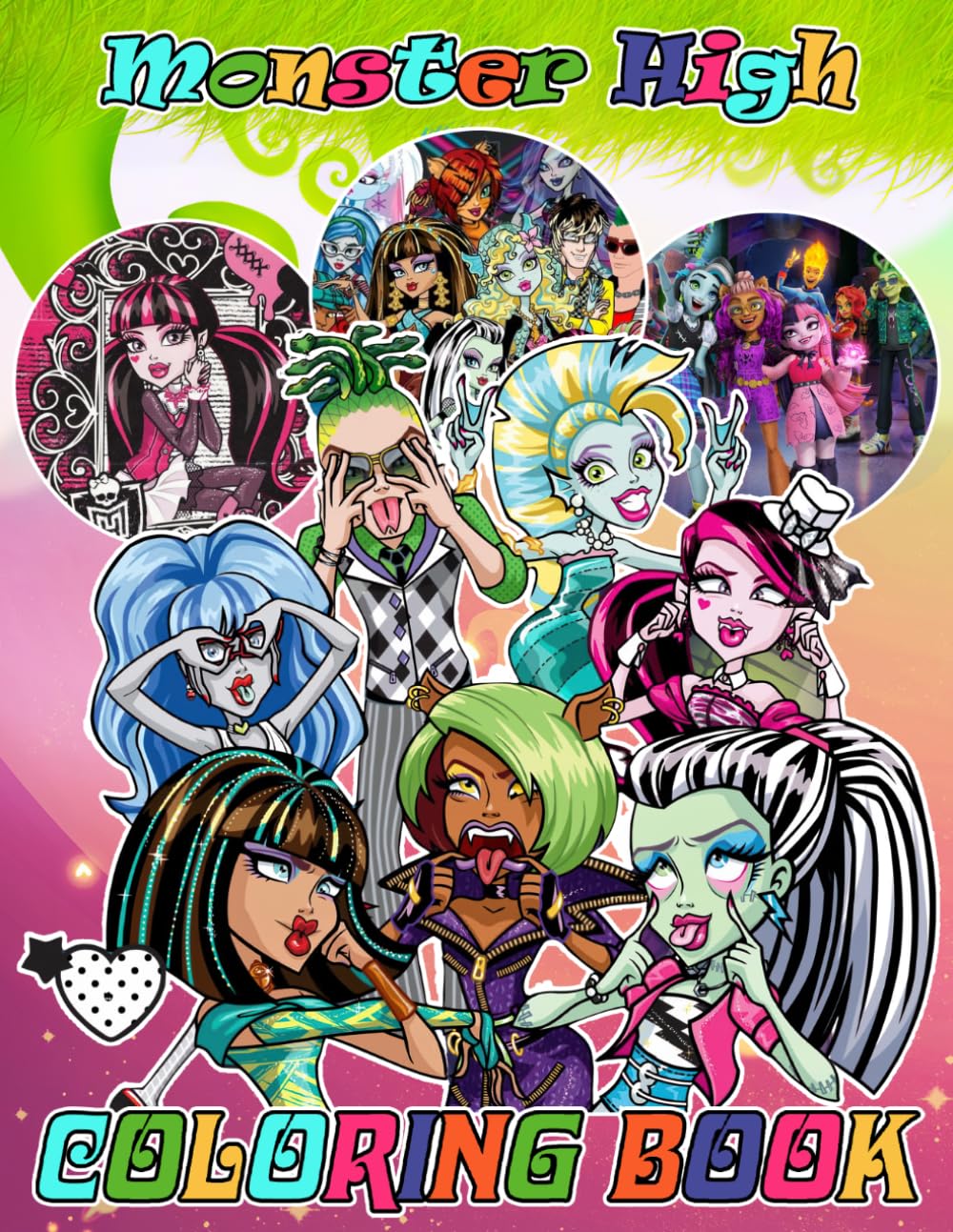 THE Coloring Book: JUMBO Drawing Pages Of Characters for Kids Ages 4-8 8-12