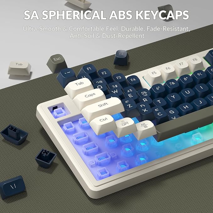 Teclado Gamer L98 Membrana RGB Bluetooth USB-C miniatura 5