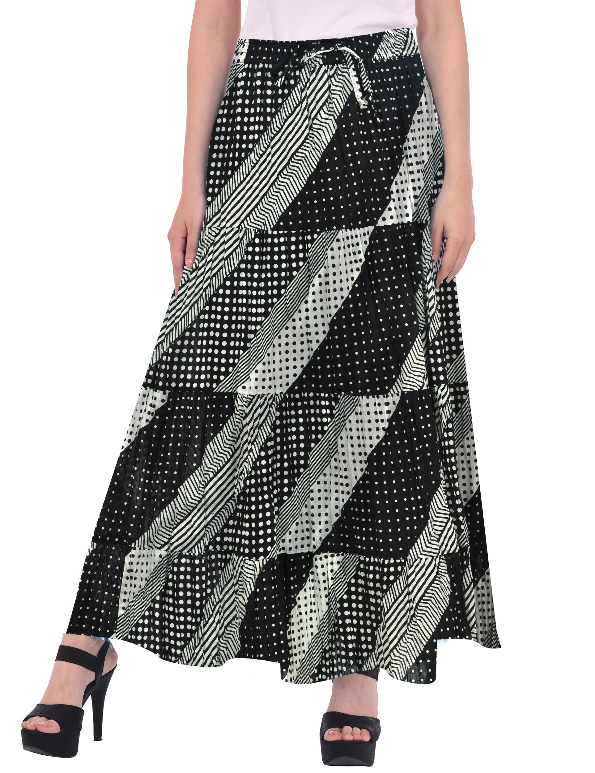 cotton breeze Women's Cotton Skirt (White)-picture-25