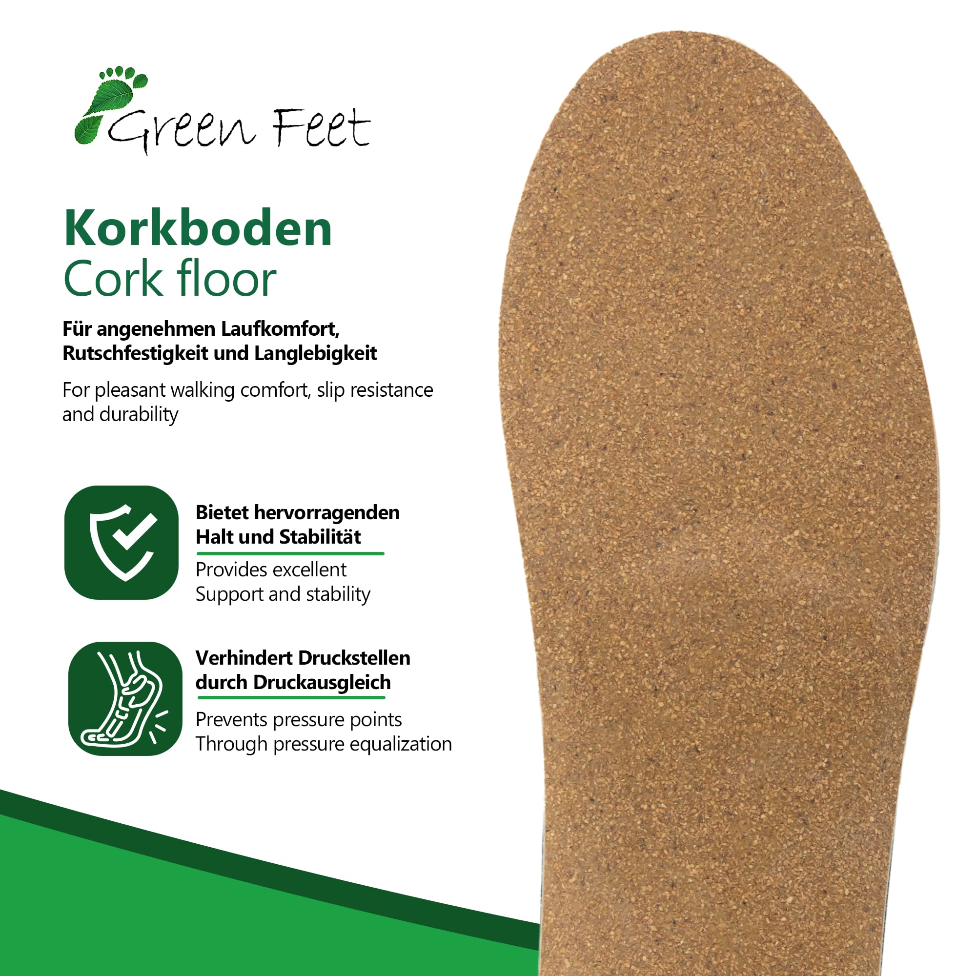 Plantilla ortopédica I 5 mm plantilla para zapatos en arco, pie hueco, pie expandido y espolón calcáneo, bóveda