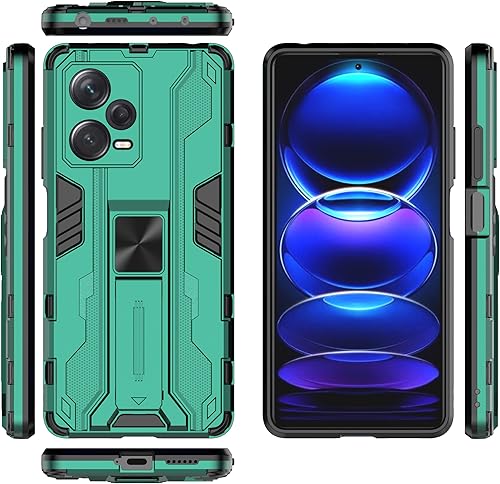 Funda para Xiaomi Redmi Note 12 Pro + 5G  Note 12 Pro Plus, funda protectora para teléfono con soporte, funda magnética de atracción verde disponible en Yaxa El Salvador