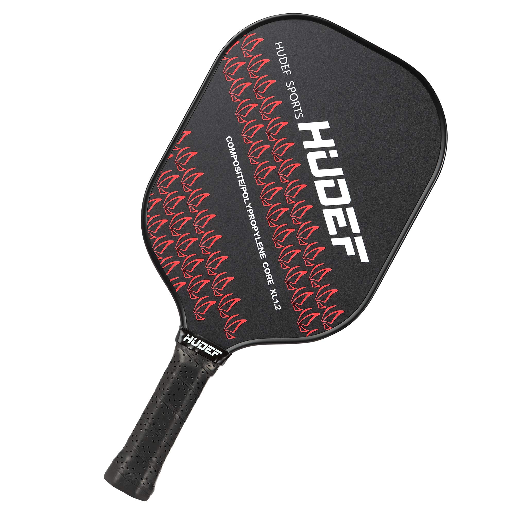 HUDEF Pickleball Paddle,Pickleball Rackets Lightweight Composite Fiber Wide Face Pickleball Paddle Racquet,Honeycomb Core Cushion Comfort Grip