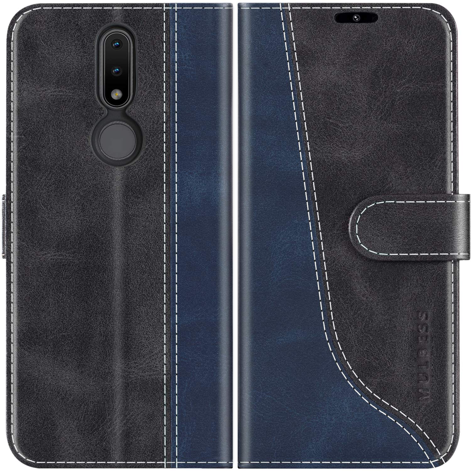 Custodia a portafoglio per Nokia 2.4, con chiusura magnetica