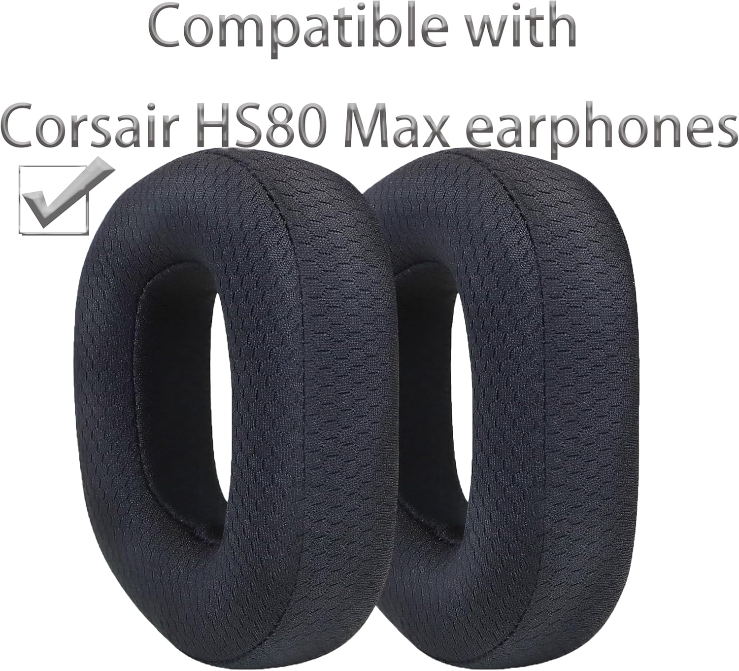 HS80 Max交換用イヤーパッド Corsair HS80 Max/HS80 USB有線ワイヤレスヘッドフォン対応 Akkiv交換