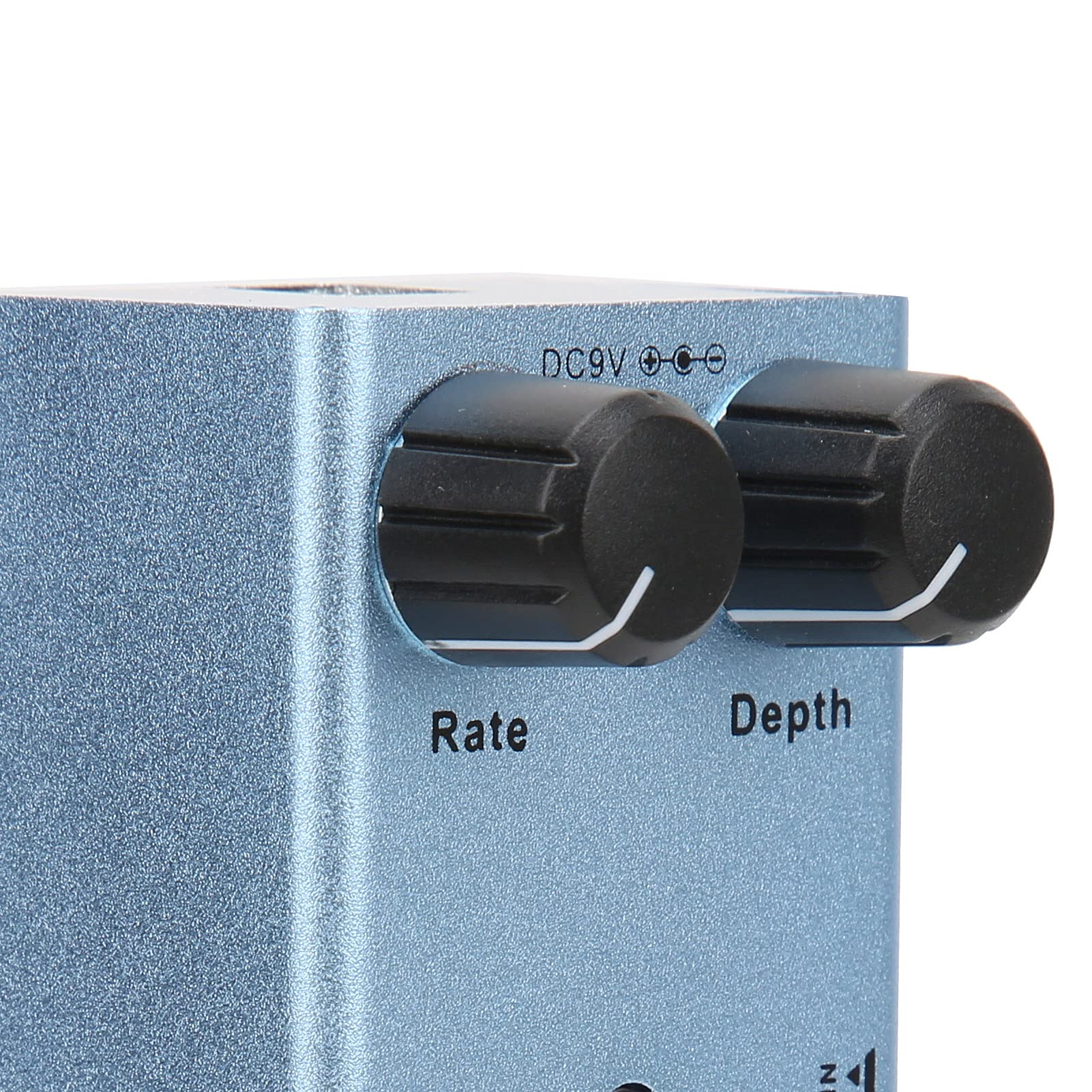 Alomejor Pedał Efektów Gitarowych, Metalowy Analogowy Efekt Chorus z Pokrętłami Depth Rate True Bypass do Nagrywania i Występów (Chór analogowy ZP-07)