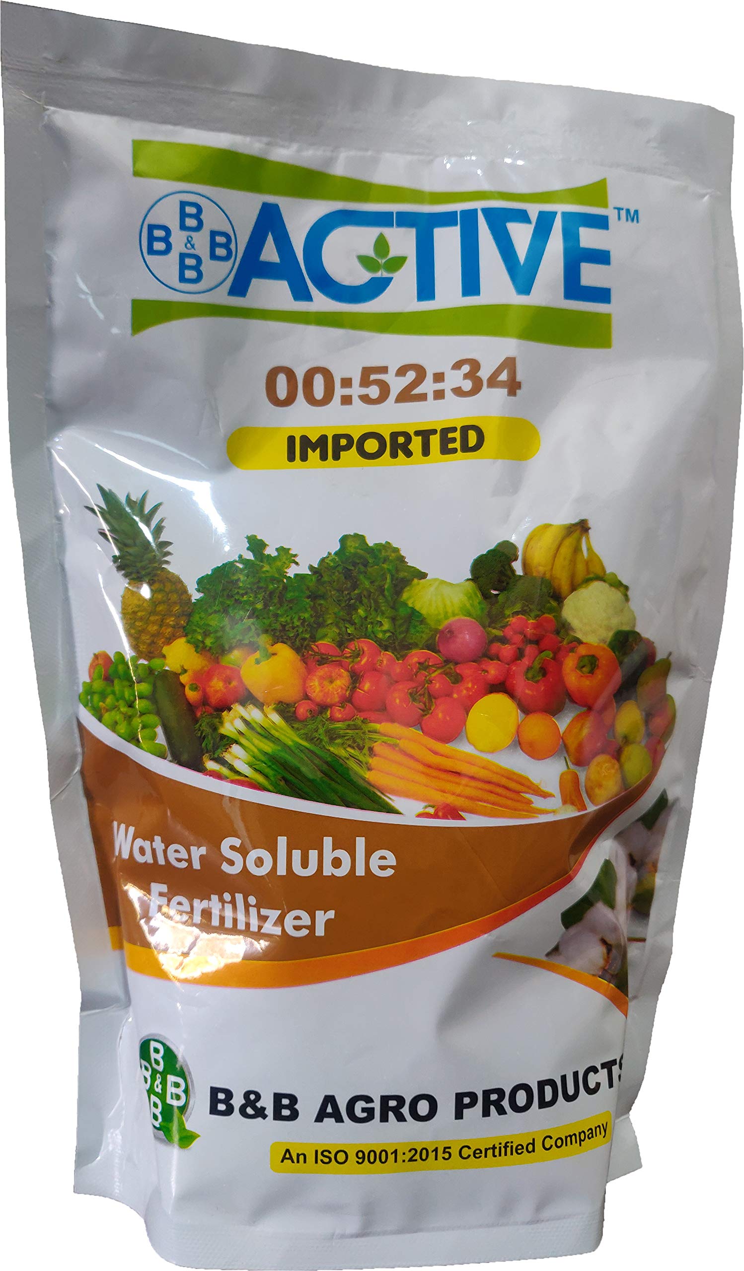 B & B Agro Products NPK 00:52:34 (Water Soluble Fertilizer) (For Stopping Vegetative Growth After Maturity and Increase Number of Fruit and Flower and There growth in Crop plant) (B08CDXK278) Amazon Price History, Amazon Price Tracker