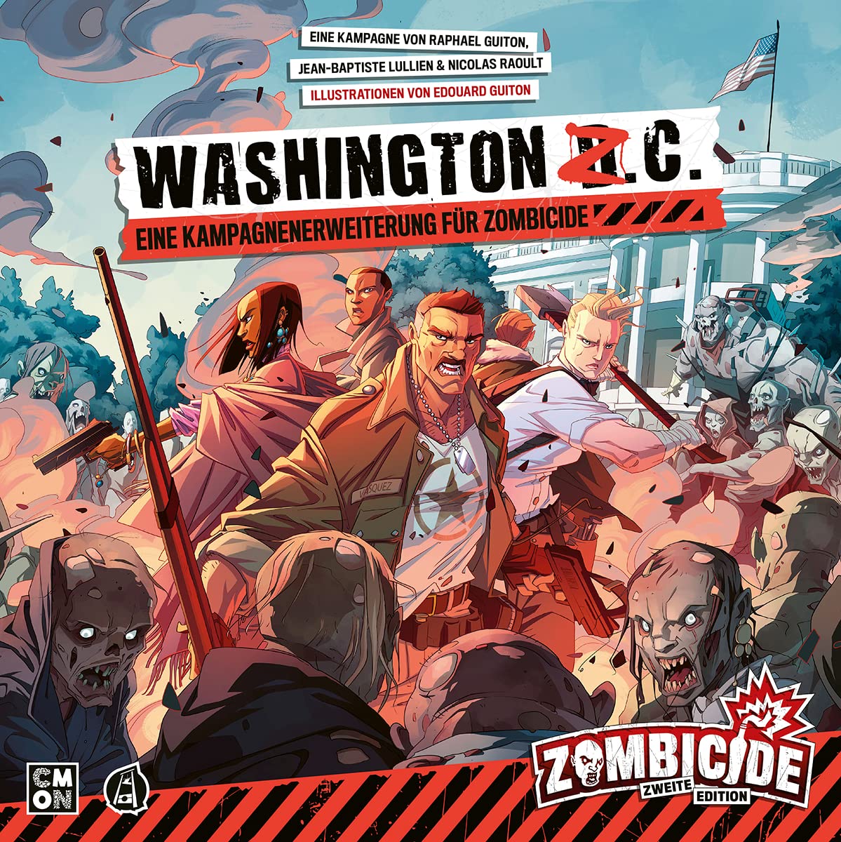 CMON, Zombicide 2. Edition – Washington Z.C., Kennerspiel, Deutsch