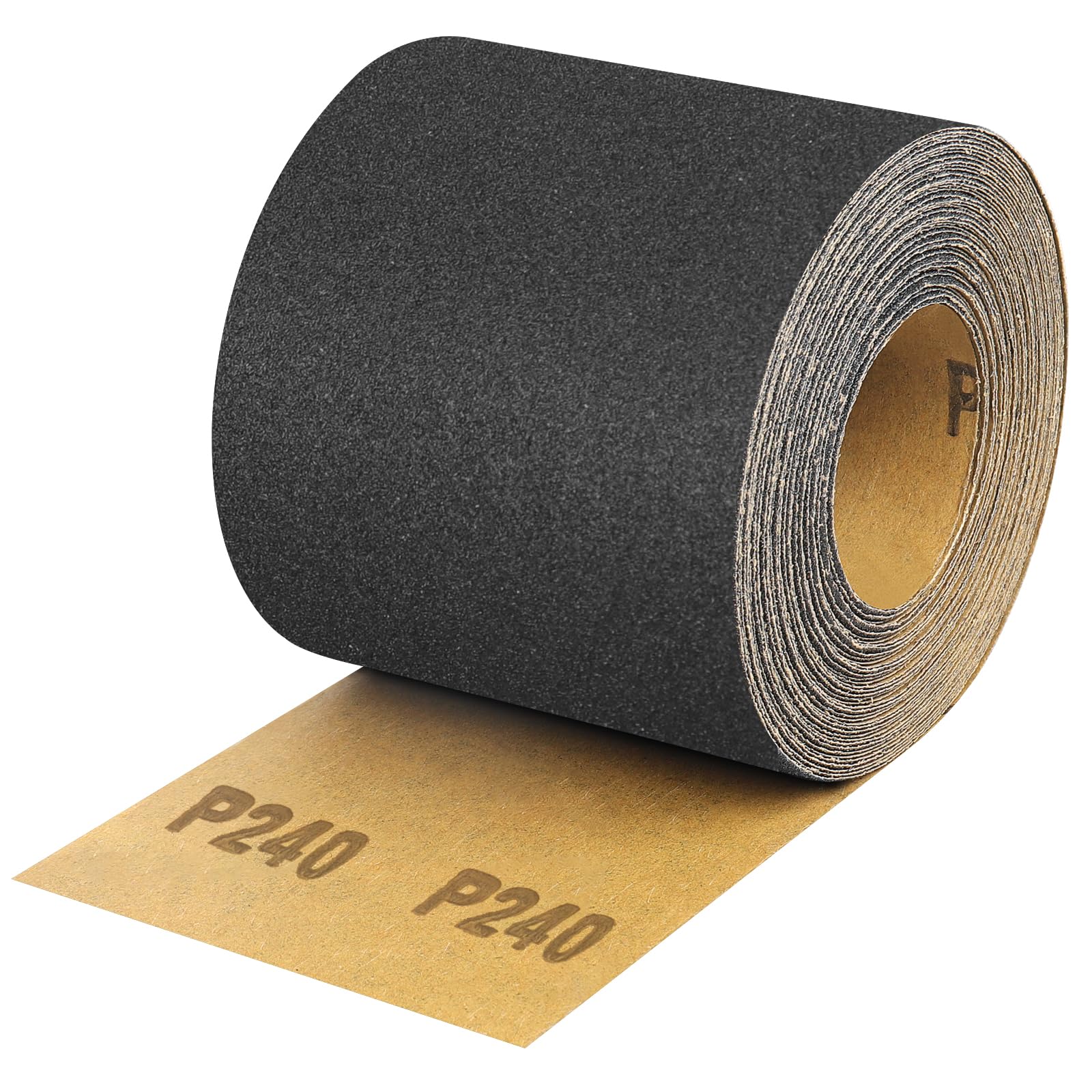 Rouleau Papier Abrasif Grain 240 Shineboc - 93mm X 10m Pour Ponceuses Vibrantes Bois Et Métal