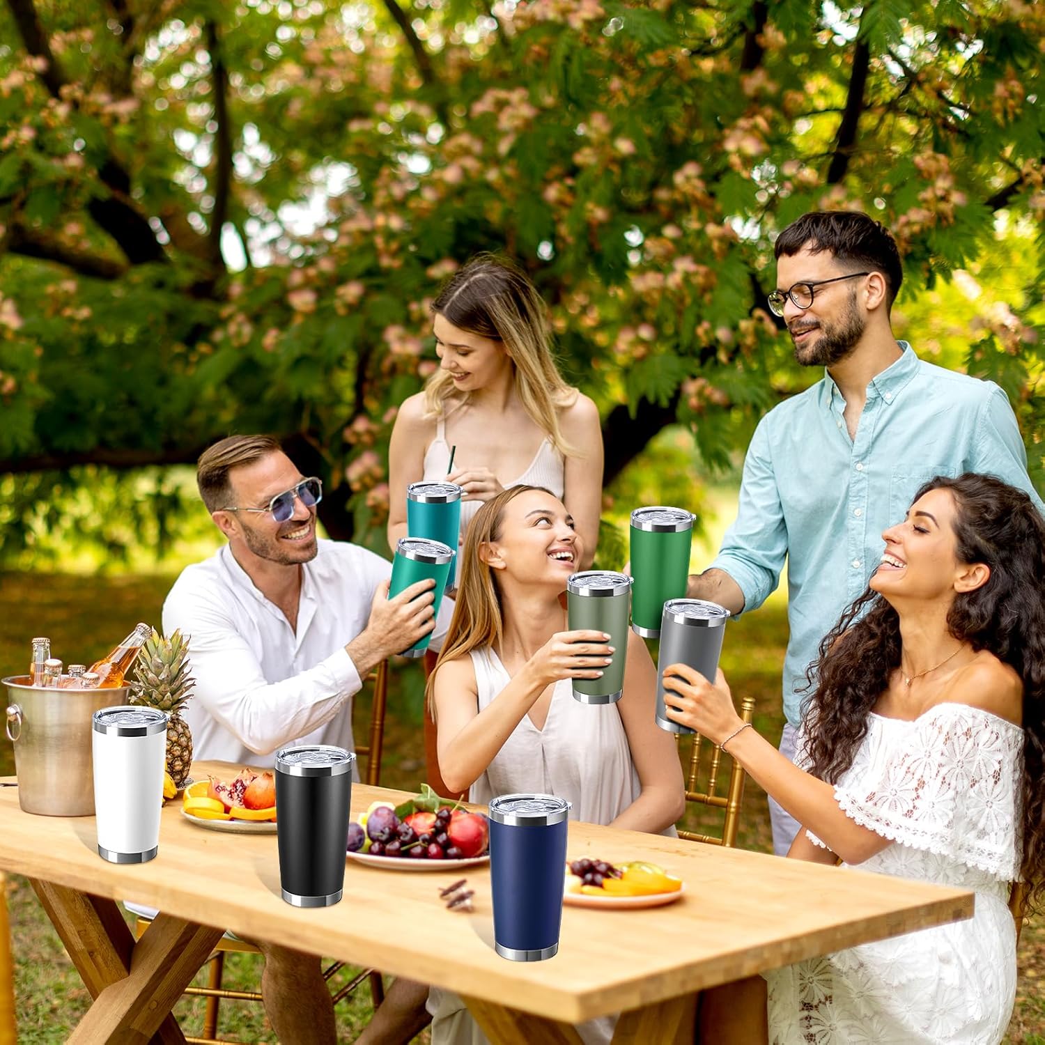 Hsei 72 Pcs Stainless Steel Tumbler Bulk 20 oz Insulated Tumbler Cup Double Wall Vacuum Coffee Mug for Back to School Wedding Birthday Party Coworker Teacher Appreciation Gifts(Mix Color) - Image 4